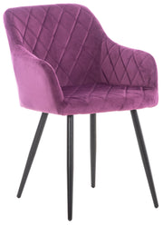 Eetkamerstoel Shila Fluweel,purper lila