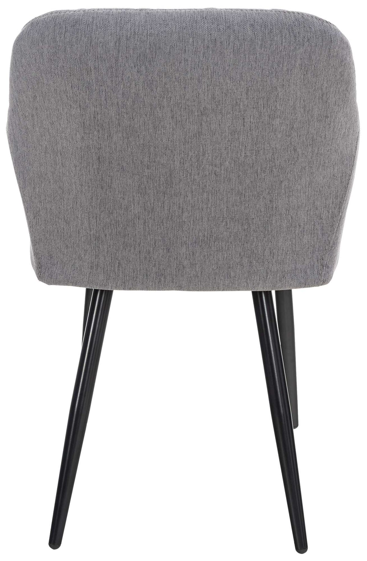 Set van 2 eetkamerstoelen Shila grijs,Stof grau