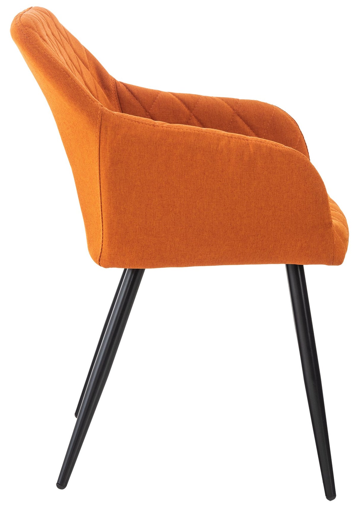 Set van 2 eetkamerstoelen Shila oranje,Stof orange