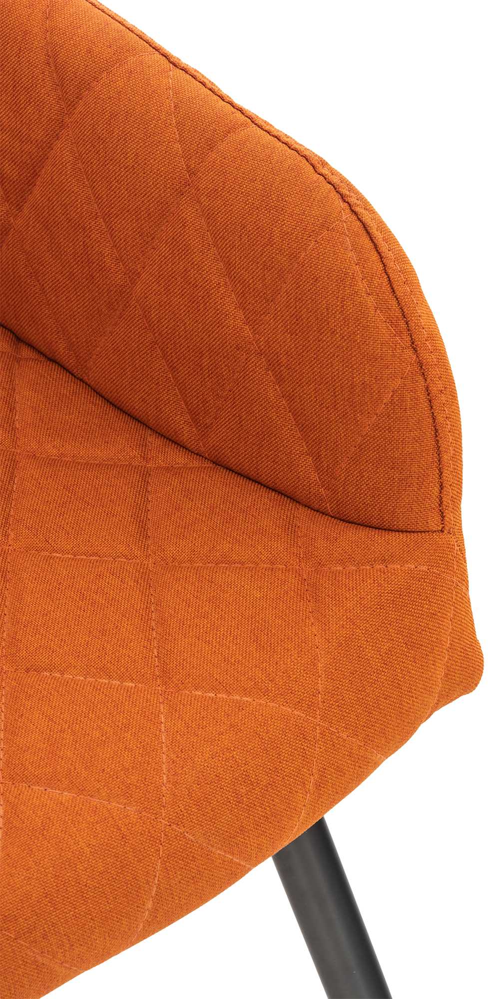 Set van 2 eetkamerstoelen Shila oranje,Stof orange