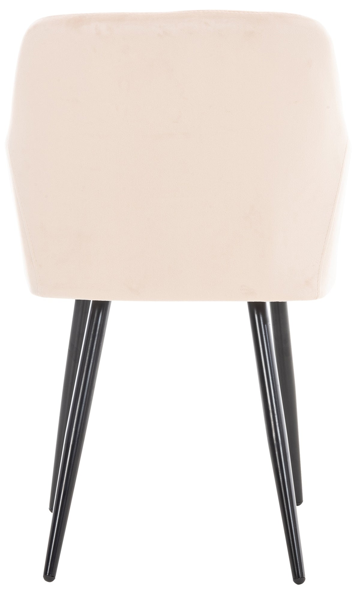 Set van 2 eetkamerstoelen Shila beige,Fluweel beige