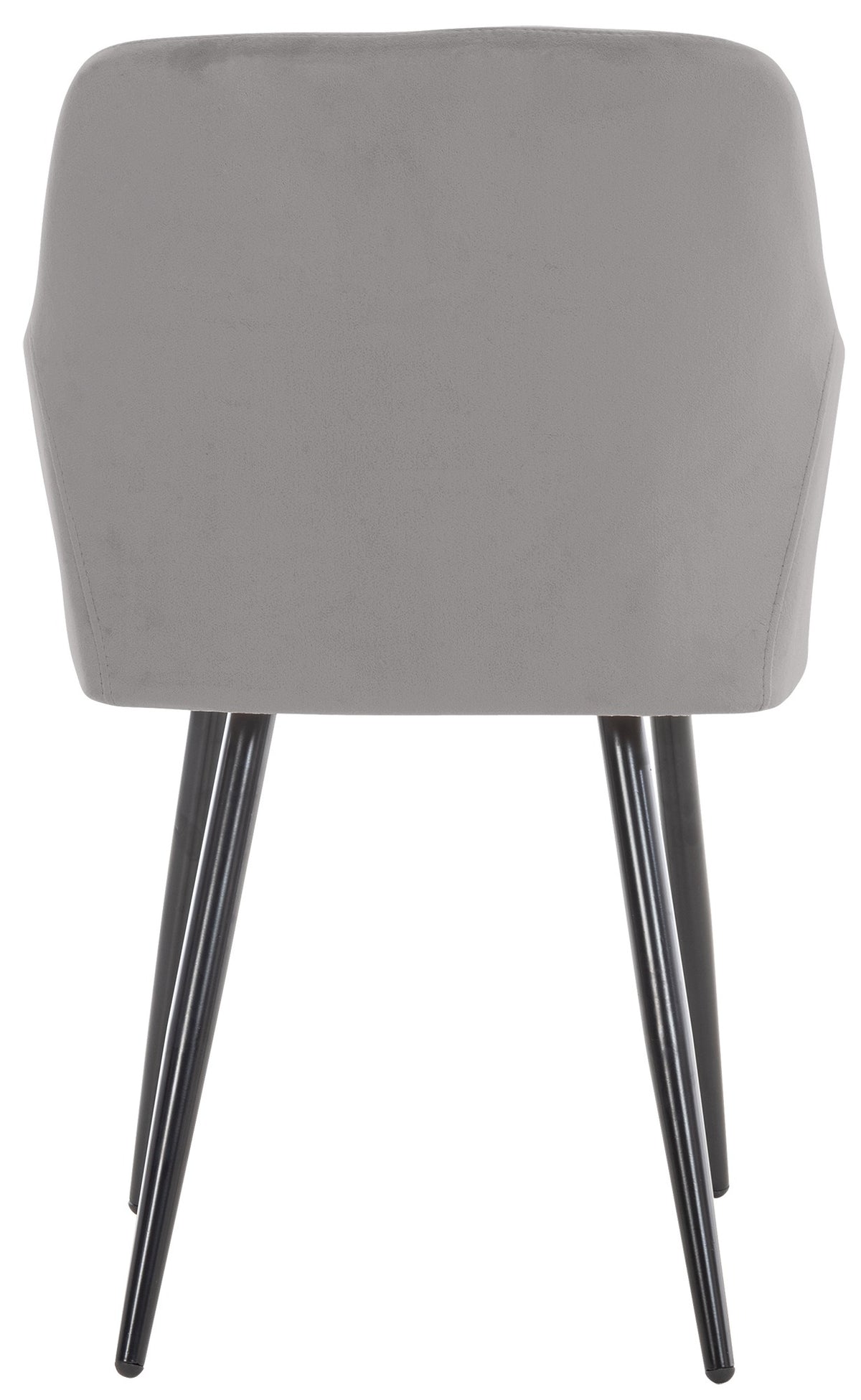 Set van 2 eetkamerstoelen Shila grijs,Fluweel grau