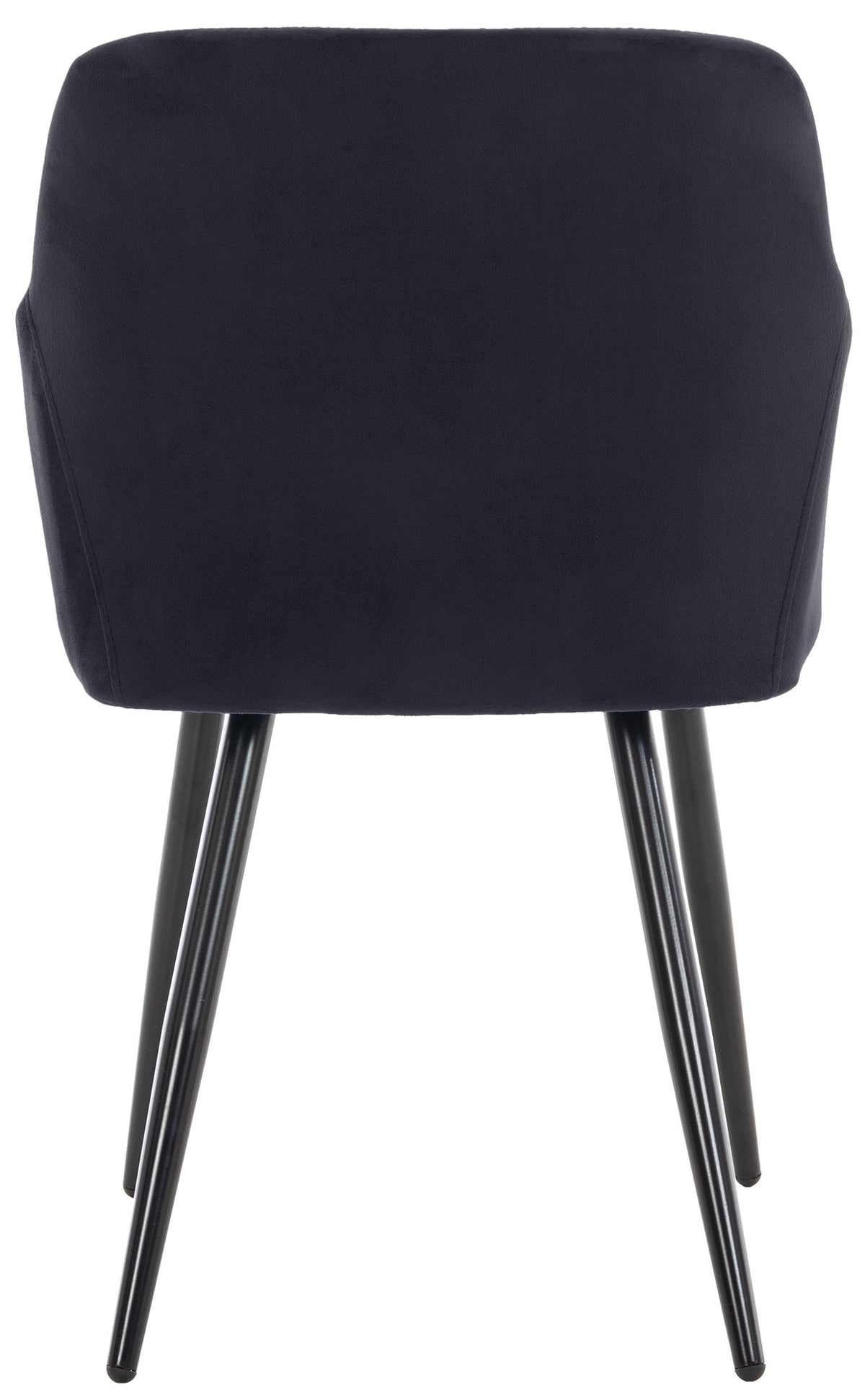 Set van 2 eetkamerstoelen Shila zwart,Fluweel schwarz