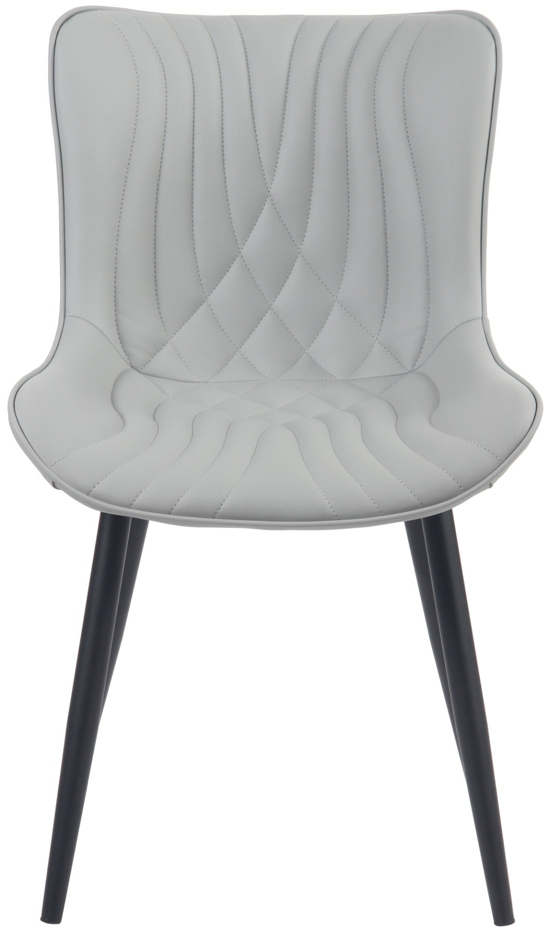 Set van 2 eetkamerstoelen Brady grijs,Kunstleer grau