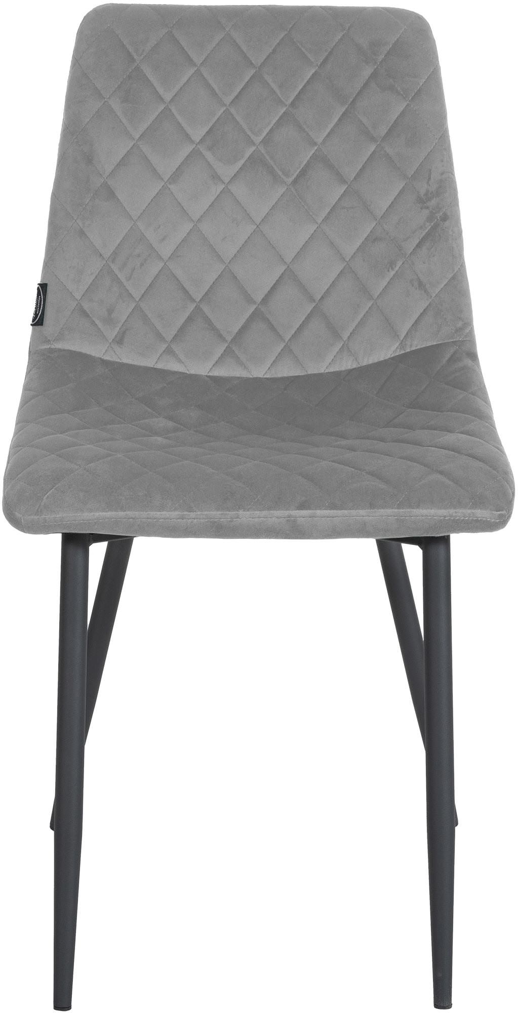 Set van 4 stoelen Telde Fluweel grijs grau