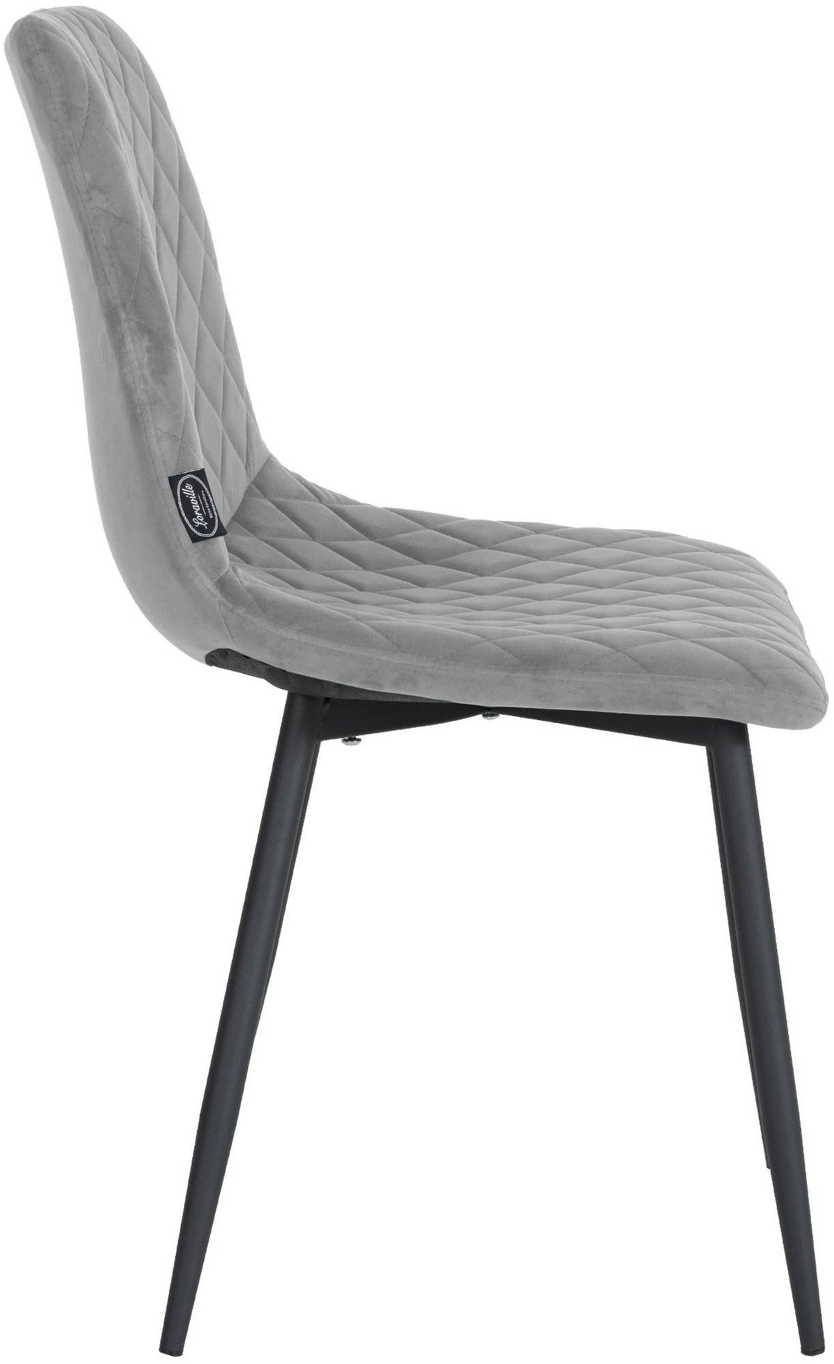 Set van 4 stoelen Telde Fluweel grijs grau