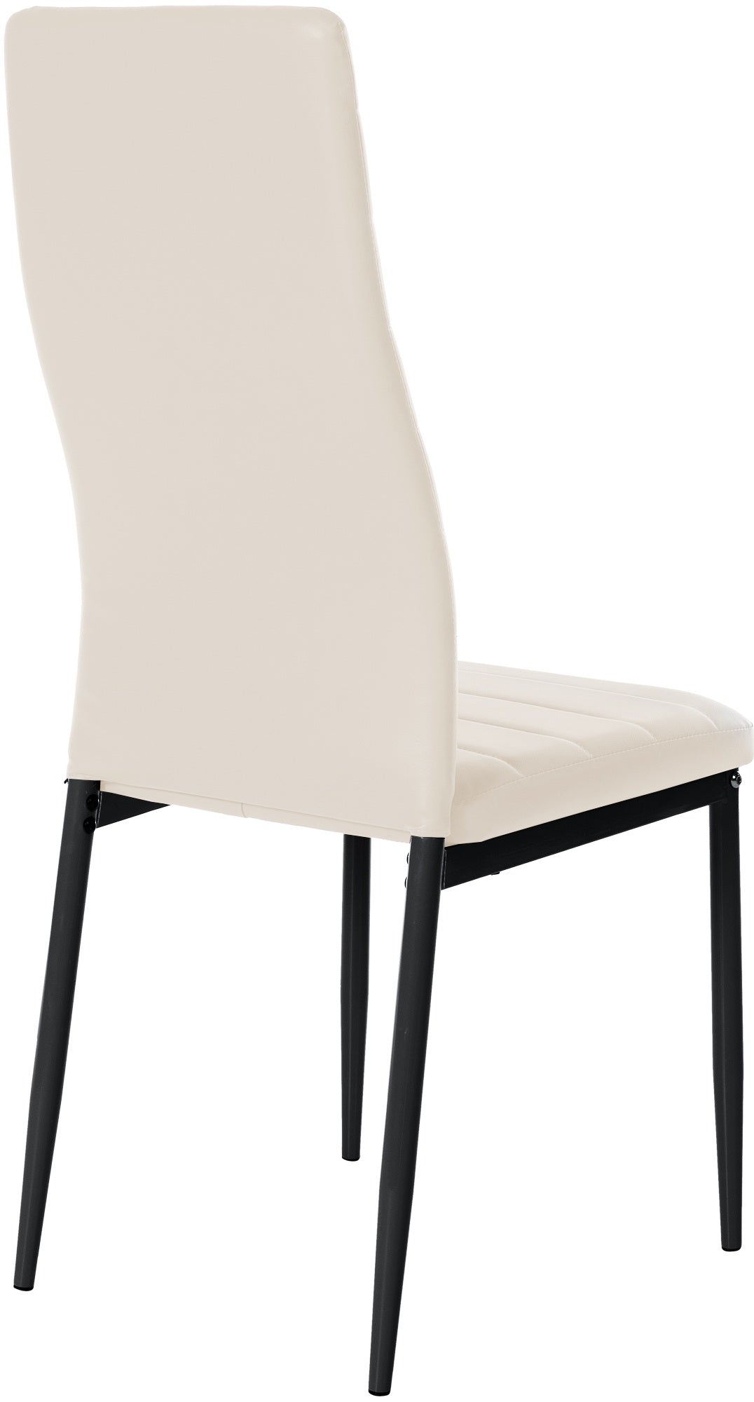 Eetkamerstoel Mayfair creme,Kunstleer creme