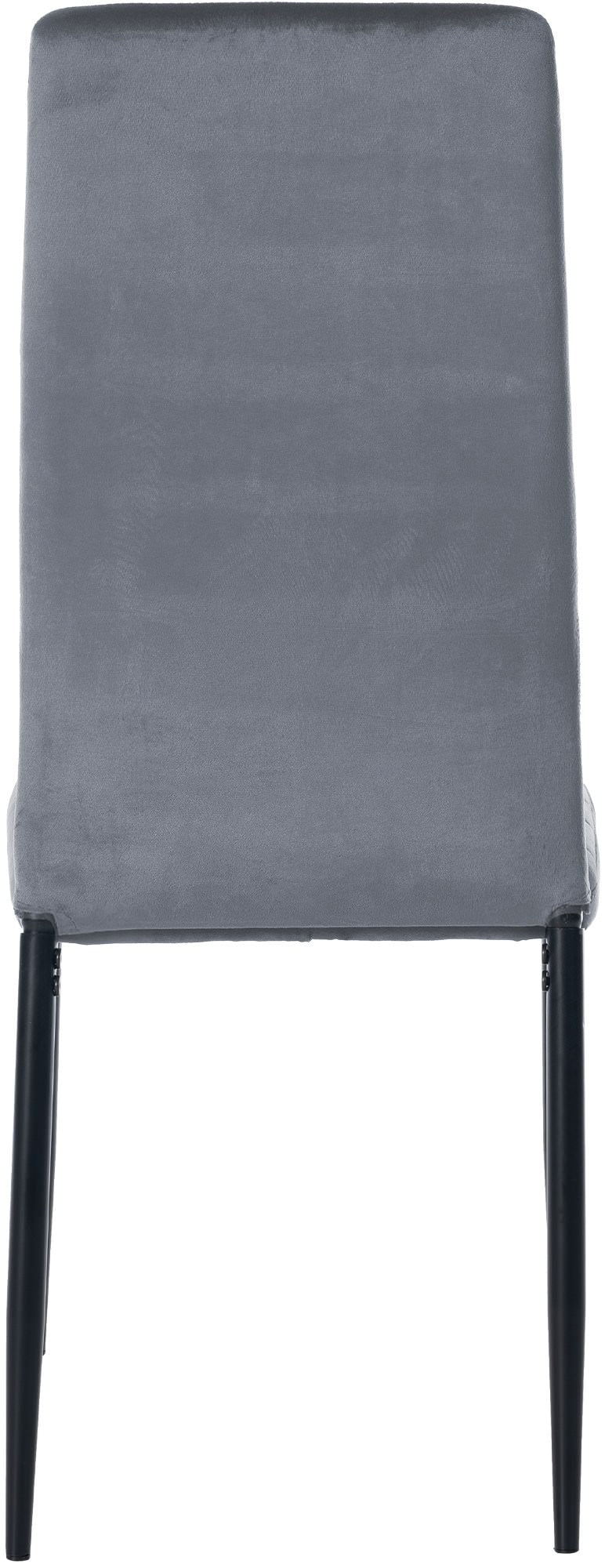 Set van 4 eetkamerstoelen Mayfair licht grijs,Fluweel hellgrau
