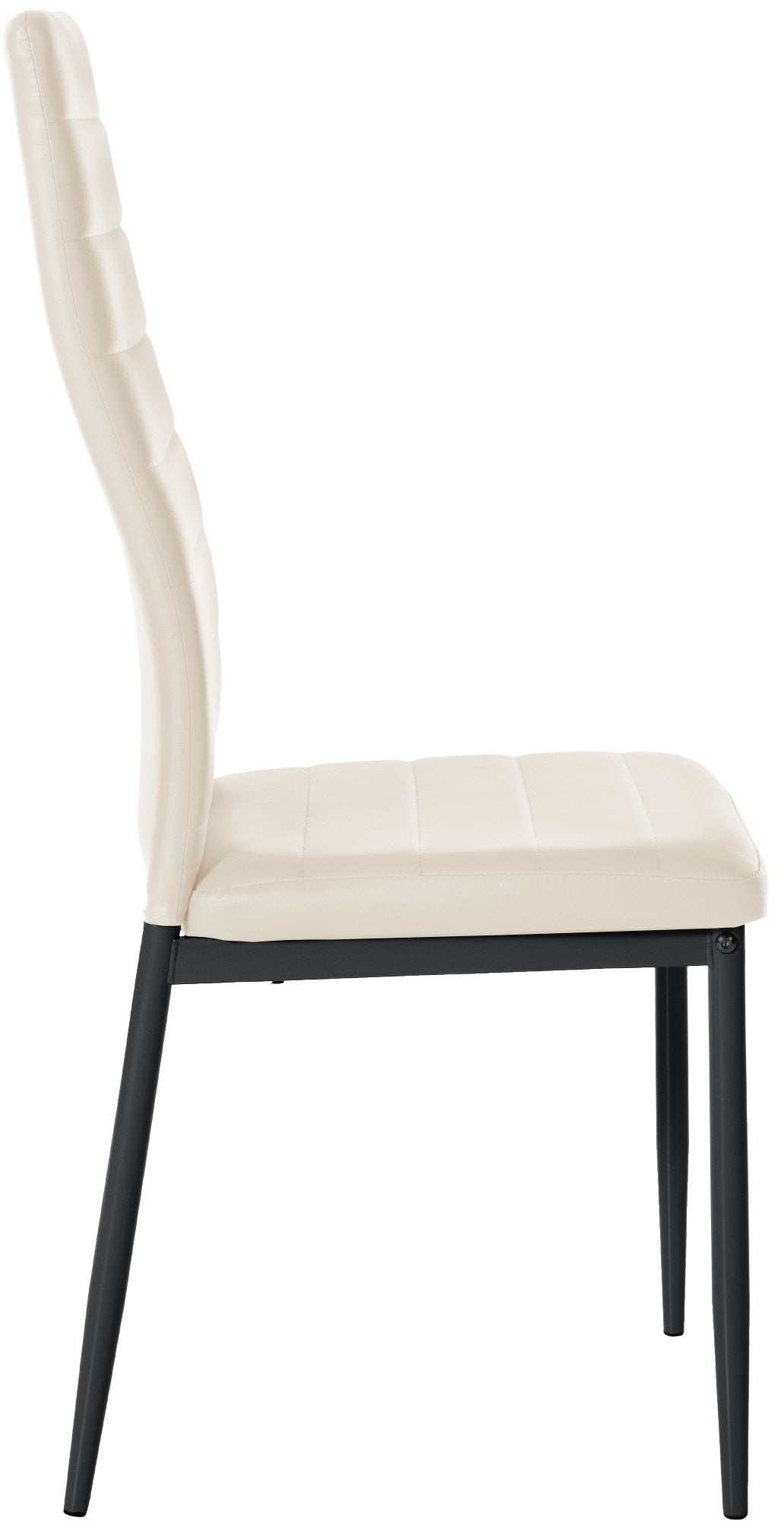 Set van 6 eetkamerstoelen Mayfair creme,Kunstleer creme