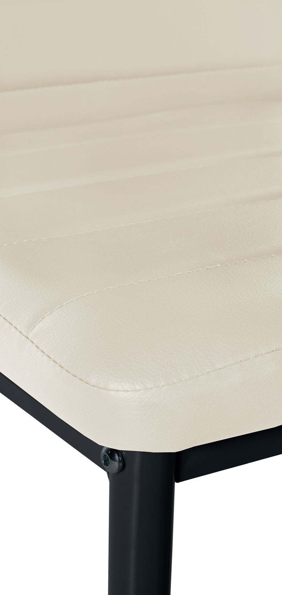 Set van 6 eetkamerstoelen Mayfair creme,Kunstleer creme