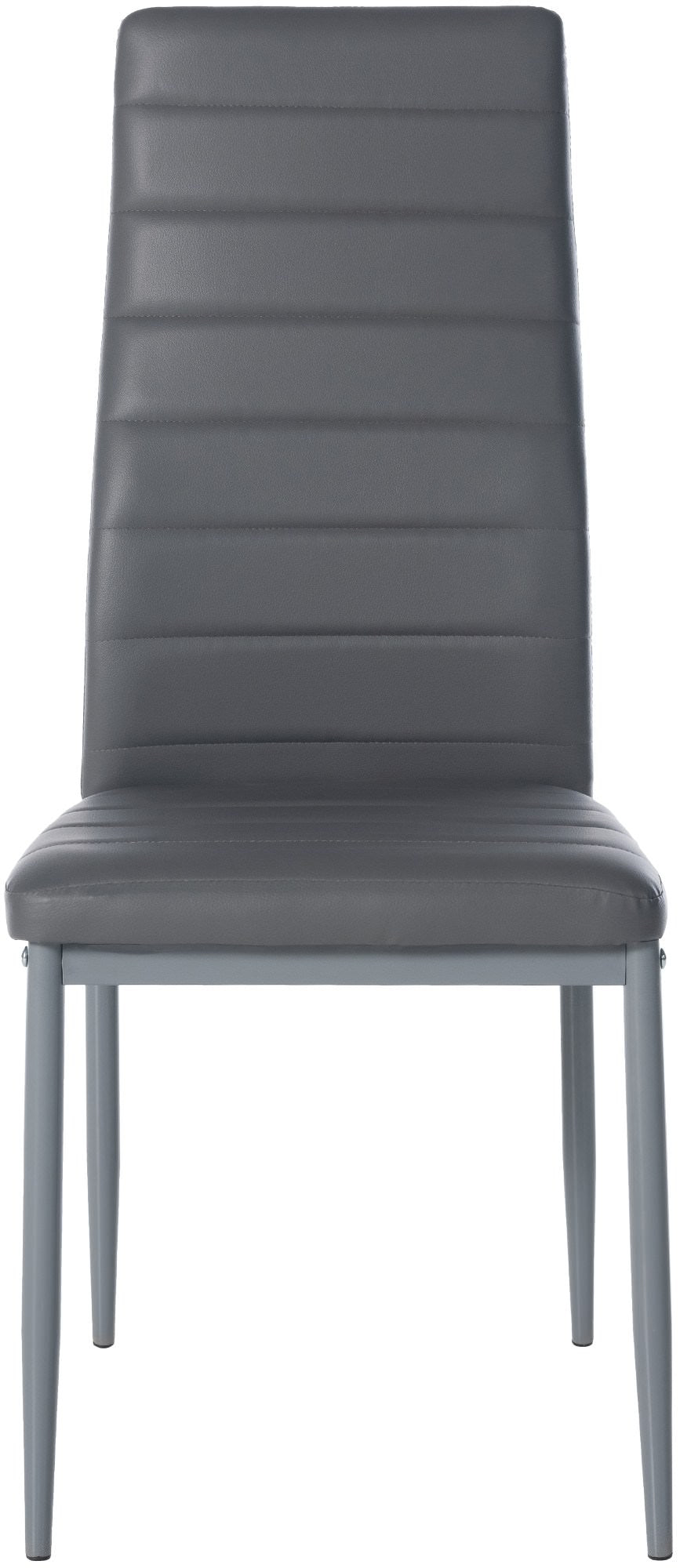 Set van 6 eetkamerstoelen Mayfair grijs,Kunstleer grau