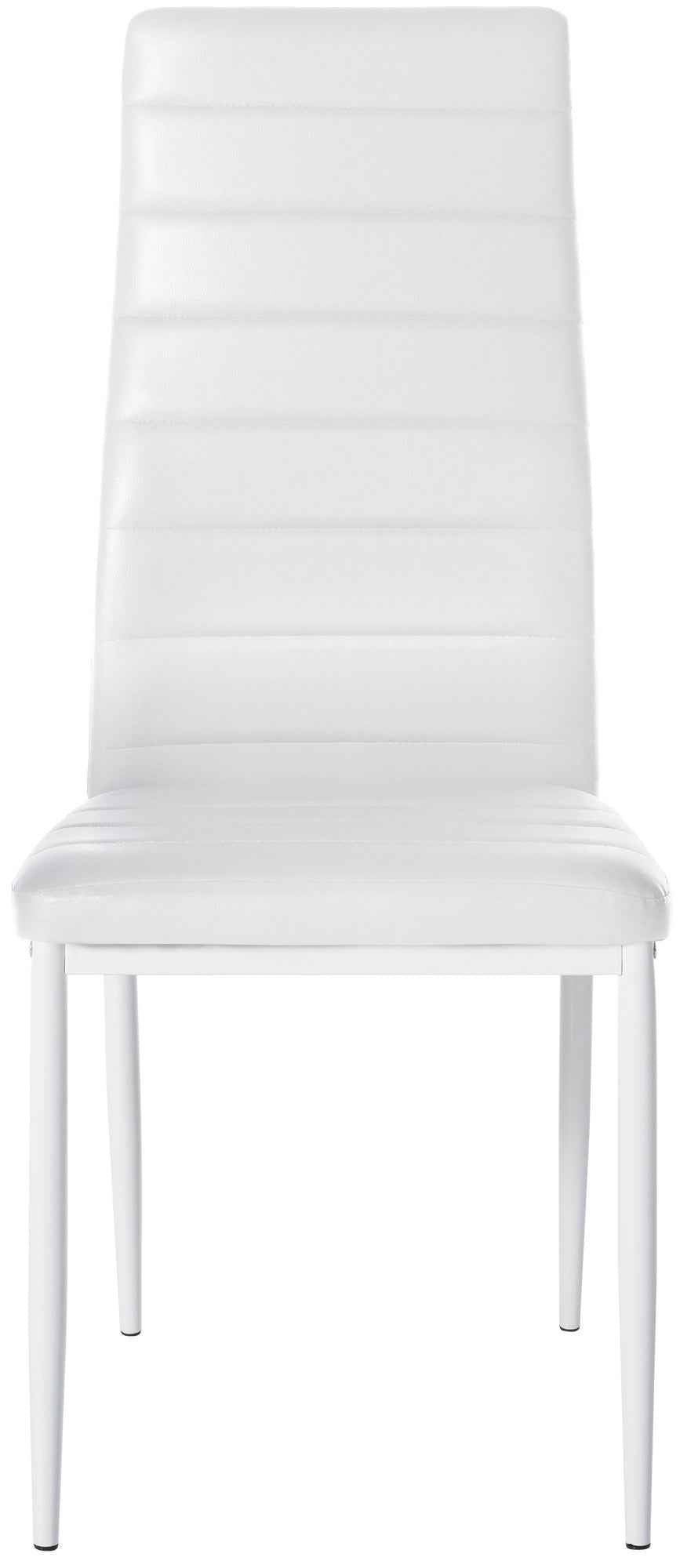 Set van 6 eetkamerstoelen Mayfair wit,Kunstleer weiß