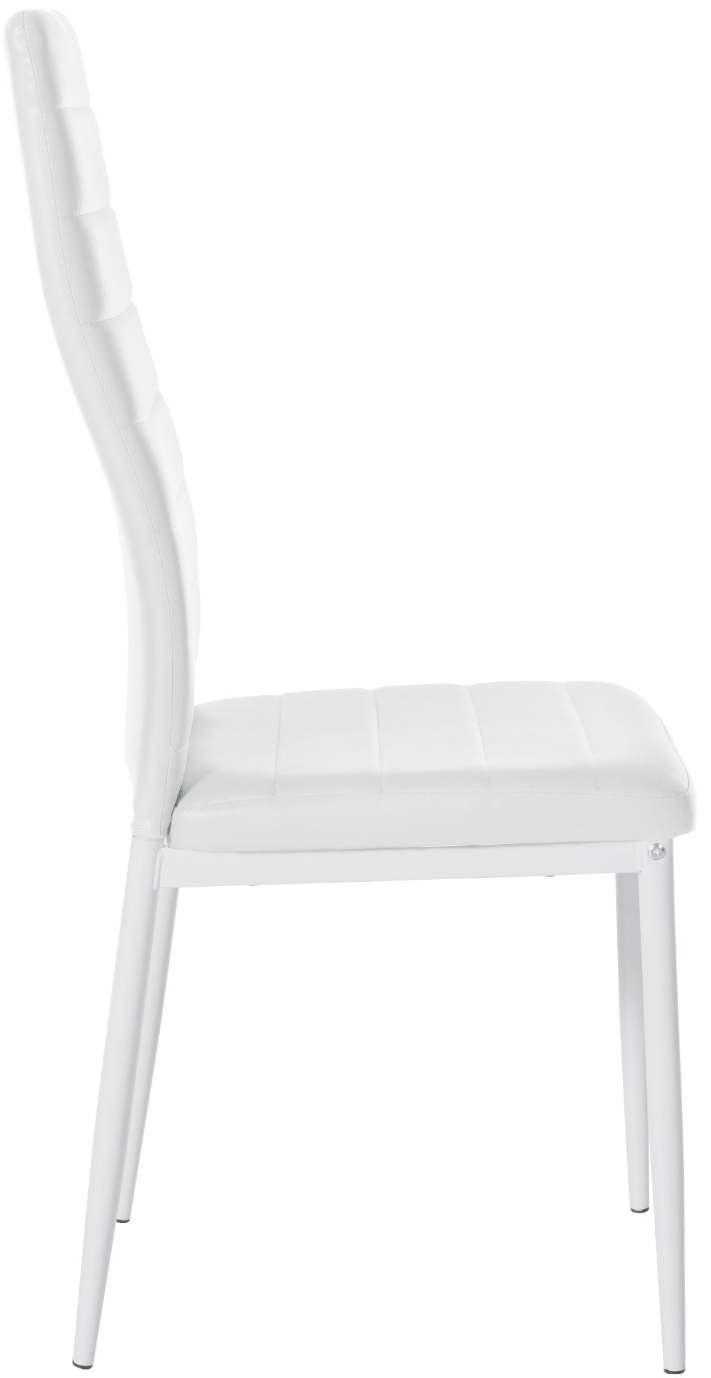 Set van 6 eetkamerstoelen Mayfair wit,Kunstleer weiß