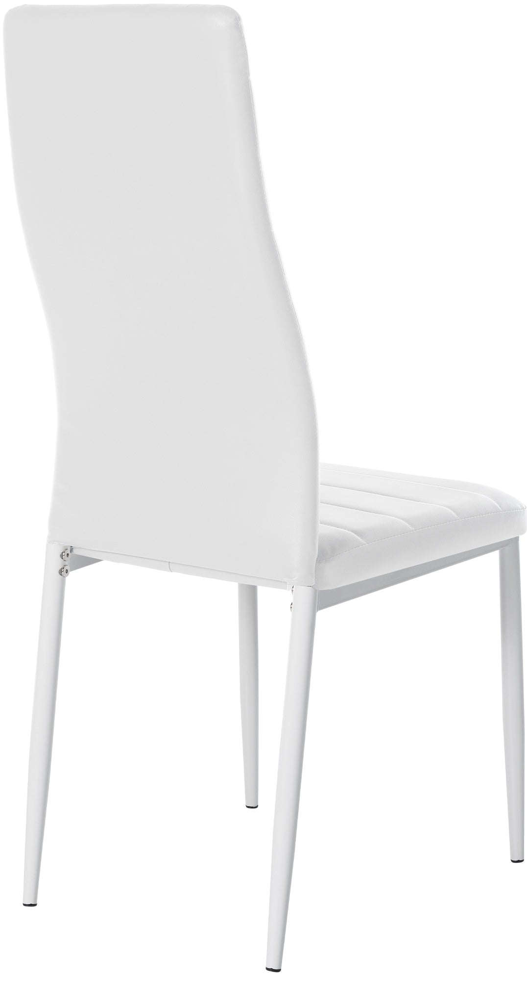 Set van 6 eetkamerstoelen Mayfair wit,Kunstleer weiß