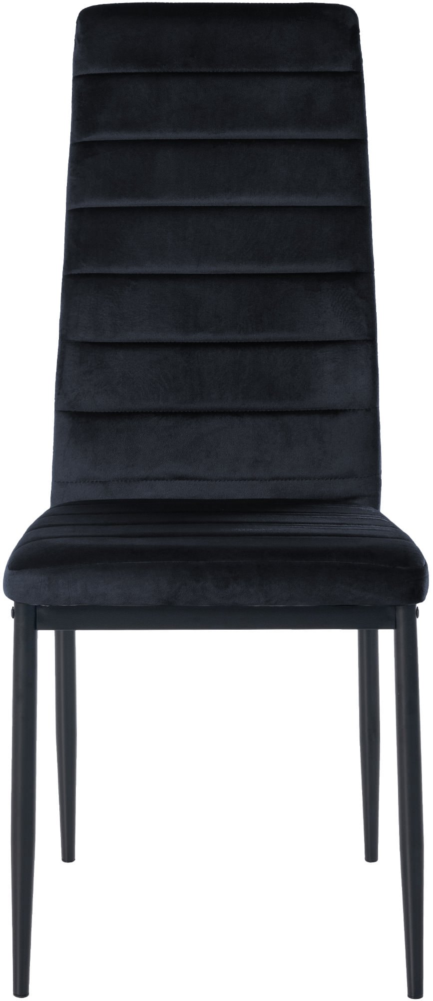 Set van 6 eetkamerstoelen Mayfair zwart,Fluweel schwarz