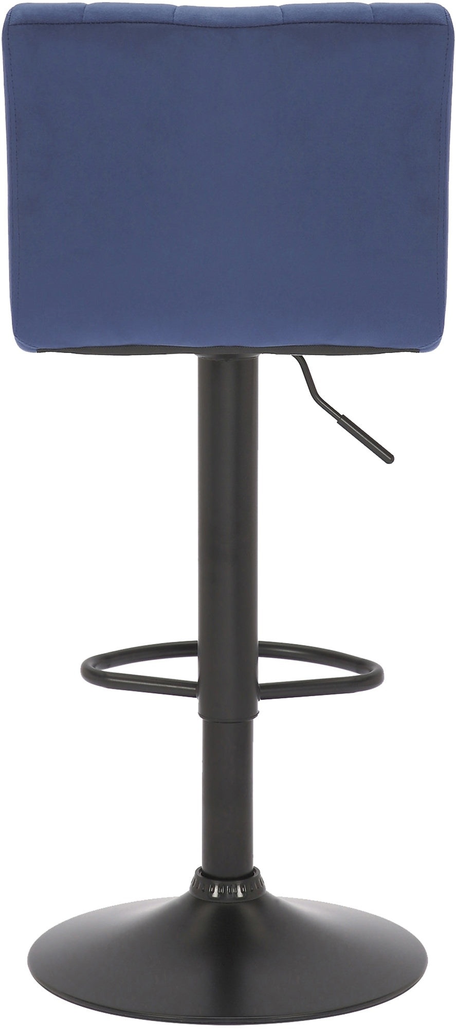 Set van 2 Barkrukken Jamie Fluweel blauw blau