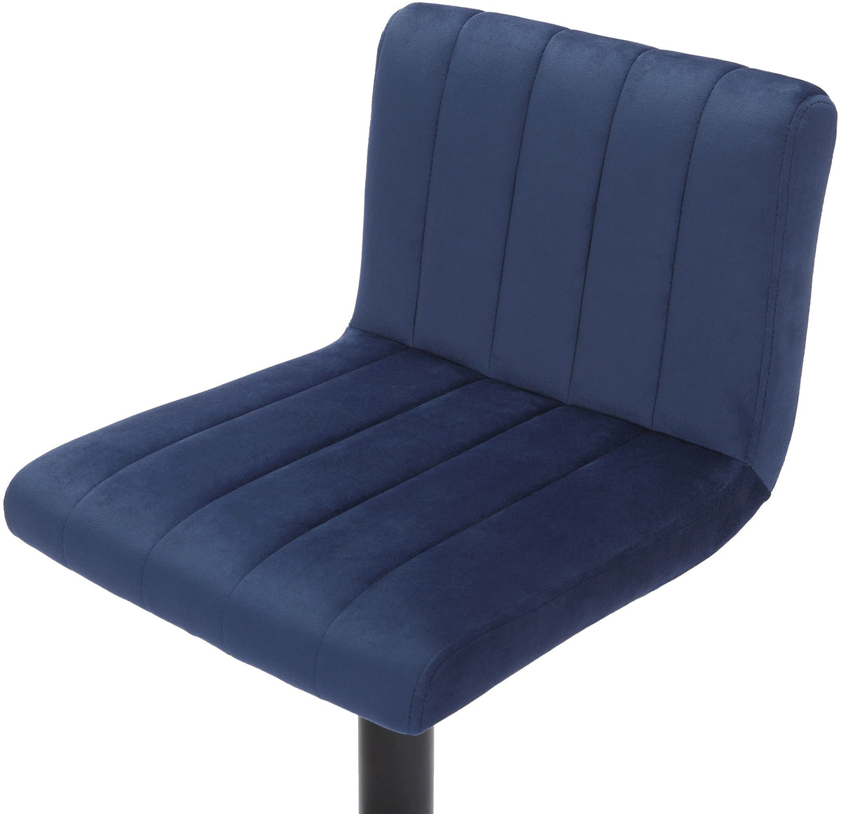 Set van 2 Barkrukken Jamie Fluweel blauw blau
