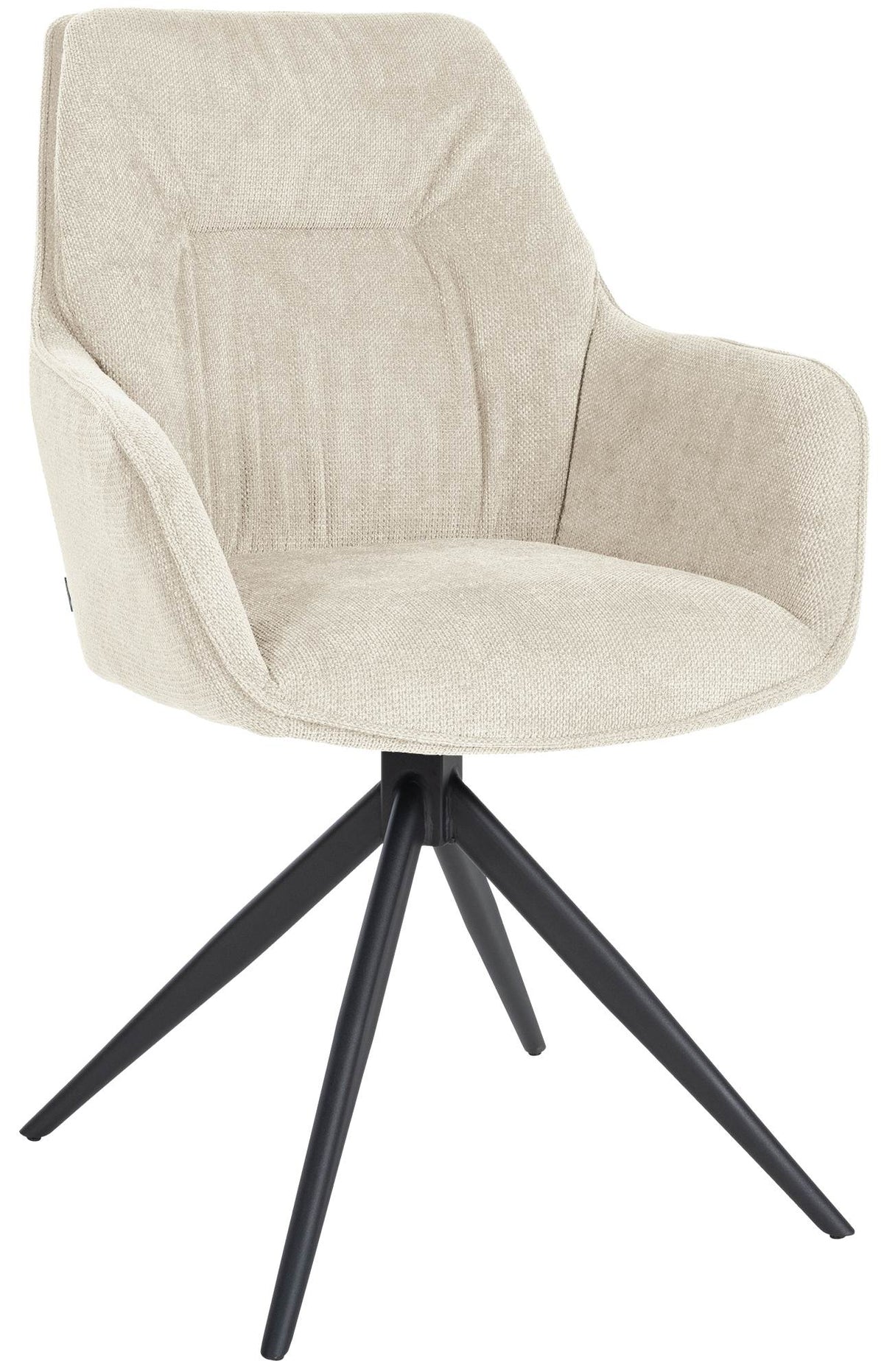 Eetkamerstoel Jules Stof creme creme