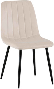 Eetkamerstoel Dijon Fluweel,creme creme