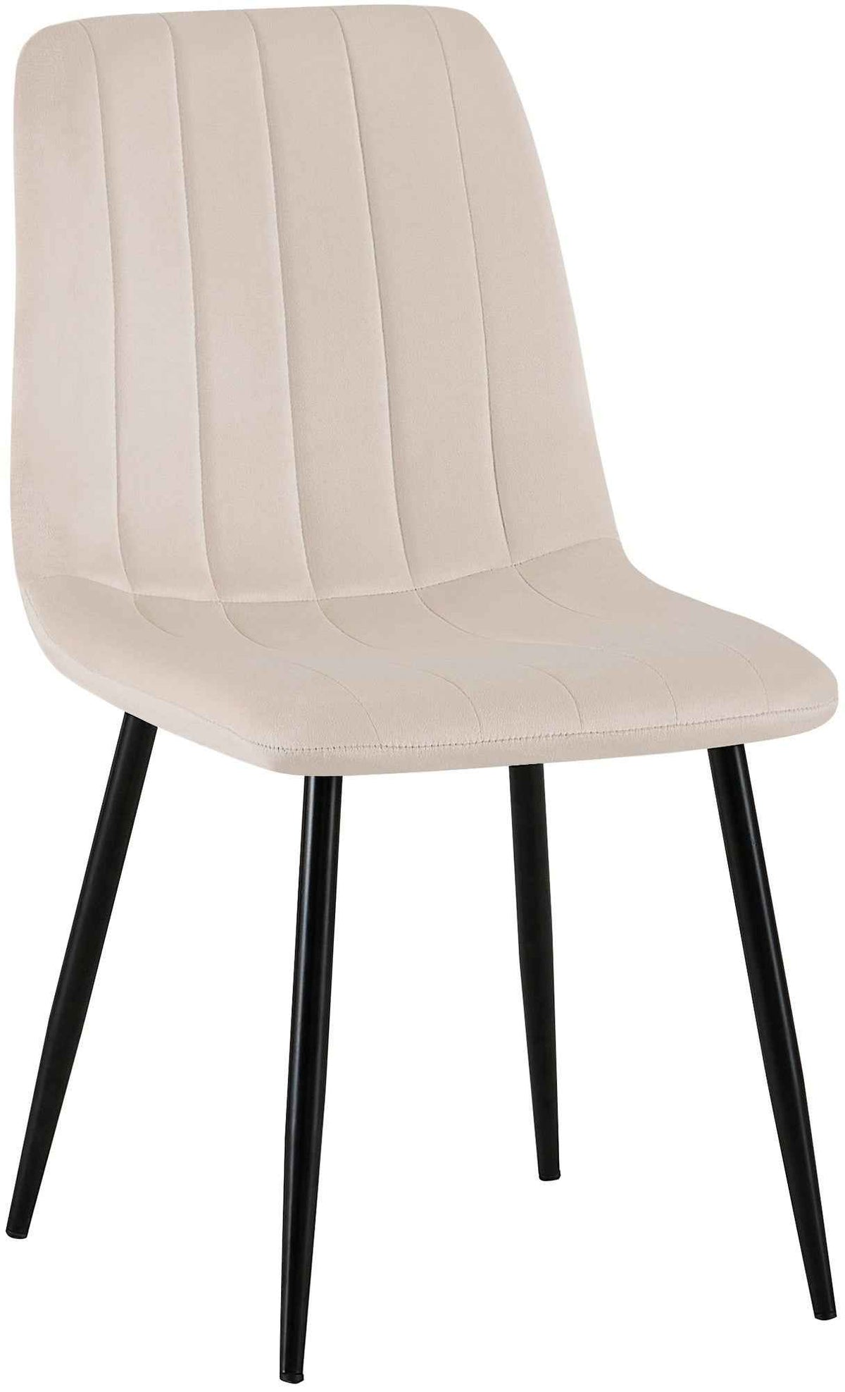 Eetkamerstoel Dijon Fluweel,creme creme