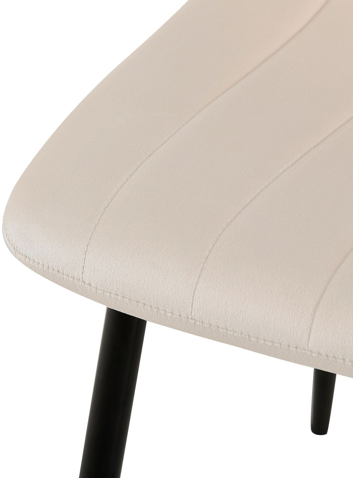 Eetkamerstoel Dijon Fluweel,creme creme