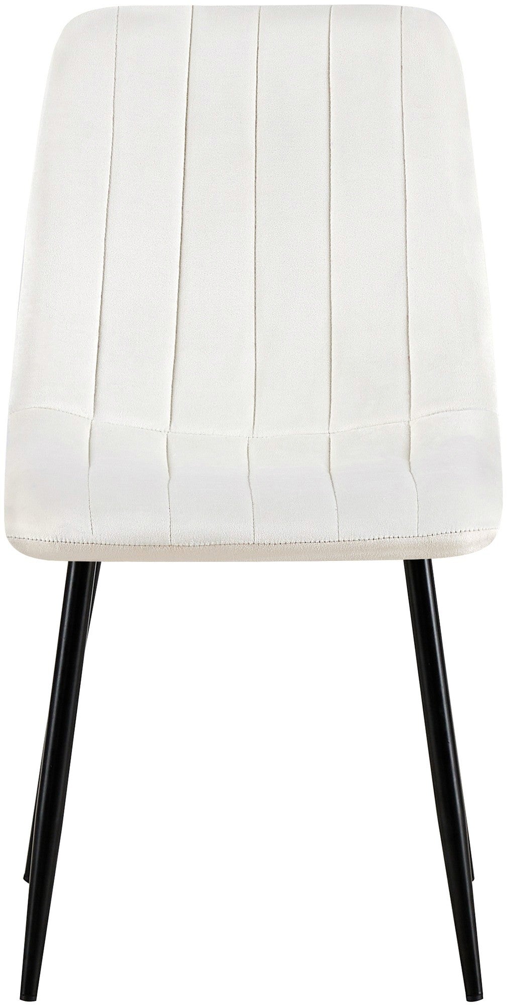 Set van 4 Dijon Eetkamerstoelen cremewit,Fluweel cremeweiß