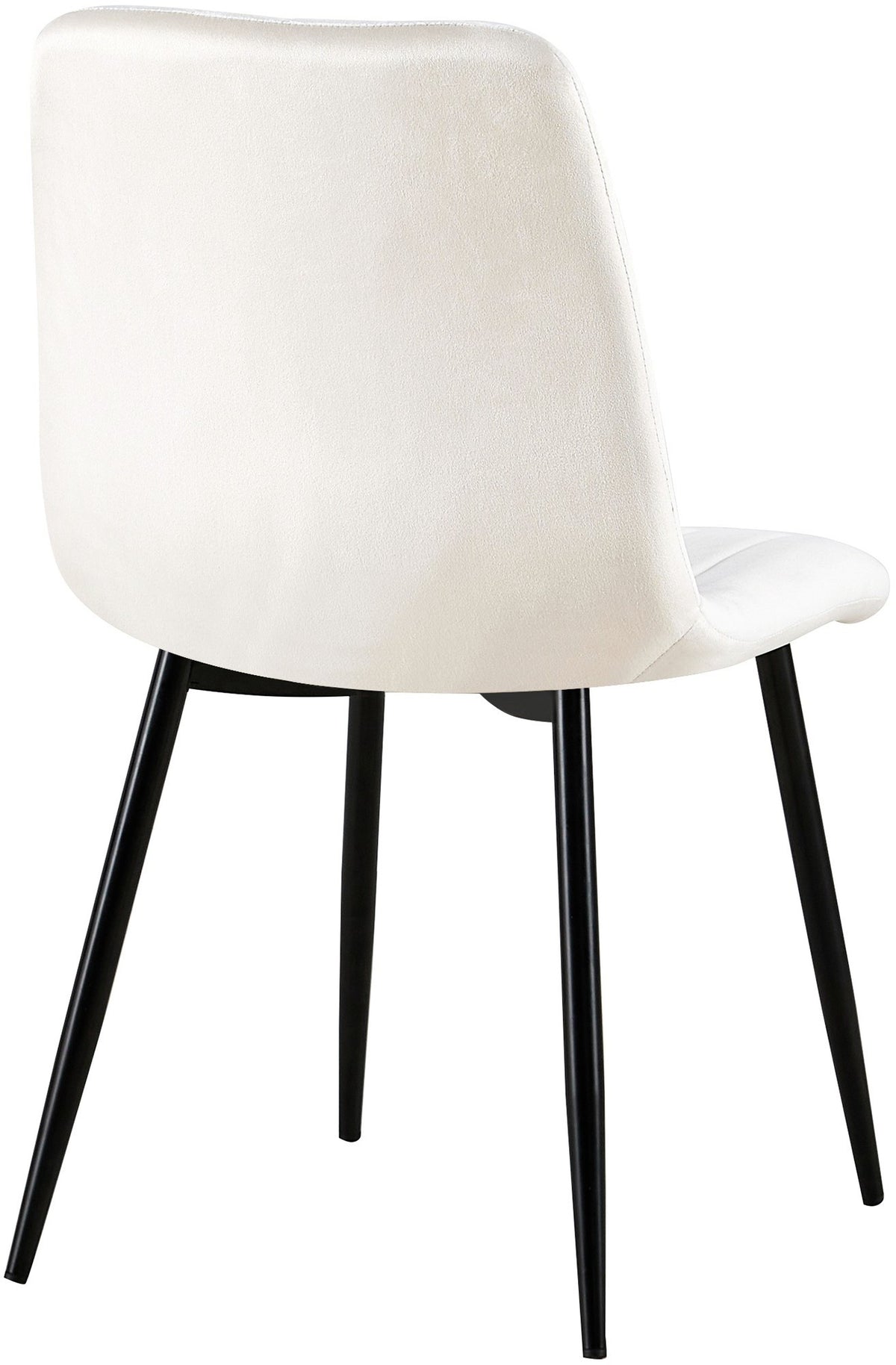 Set van 4 Dijon Eetkamerstoelen cremewit,Fluweel cremeweiß