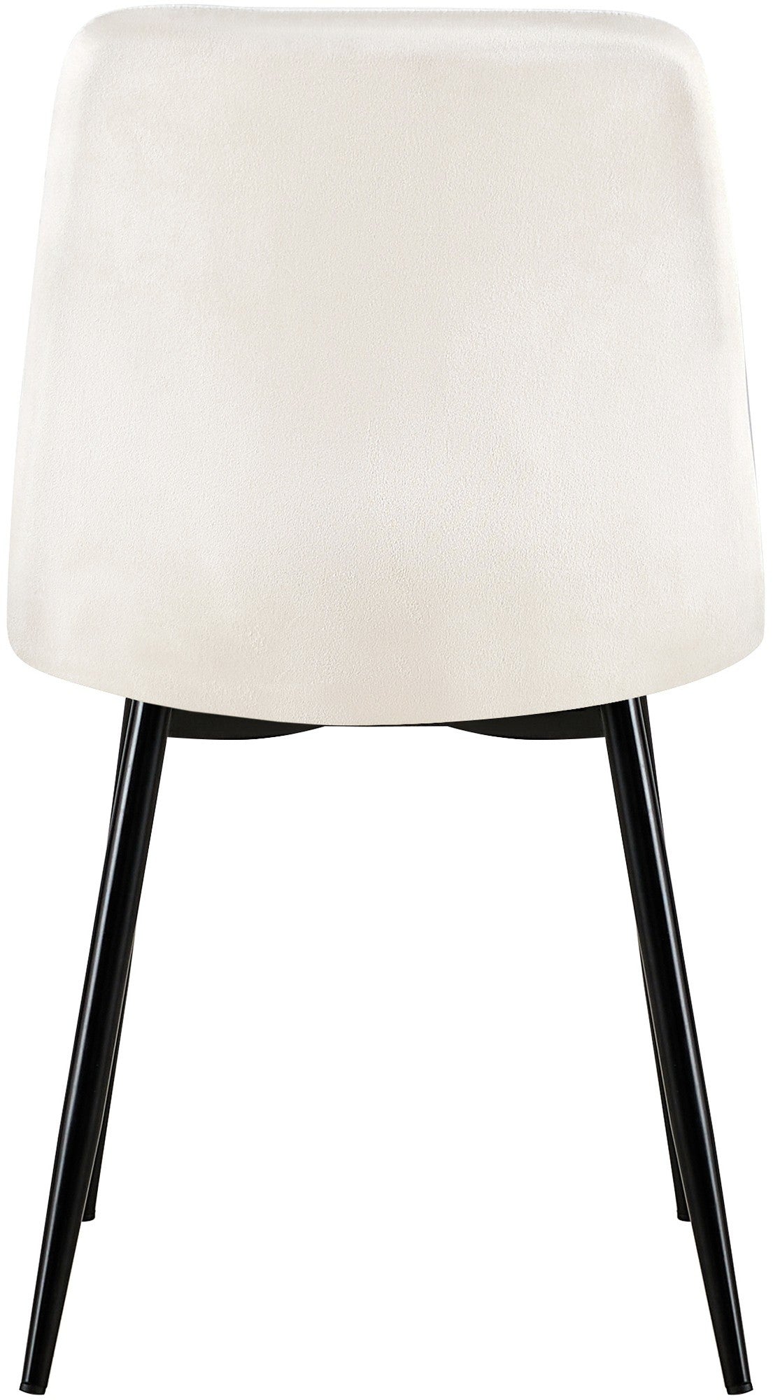 Set van 4 Dijon Eetkamerstoelen cremewit,Fluweel cremeweiß