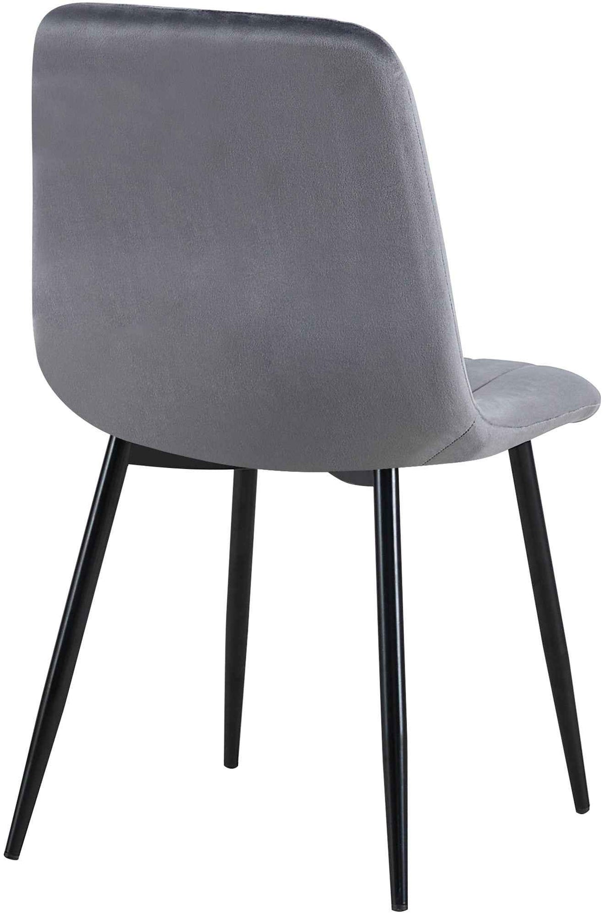 Set van 4 Dijon Eetkamerstoelen donkergrijs,Fluweel dunkelgrau