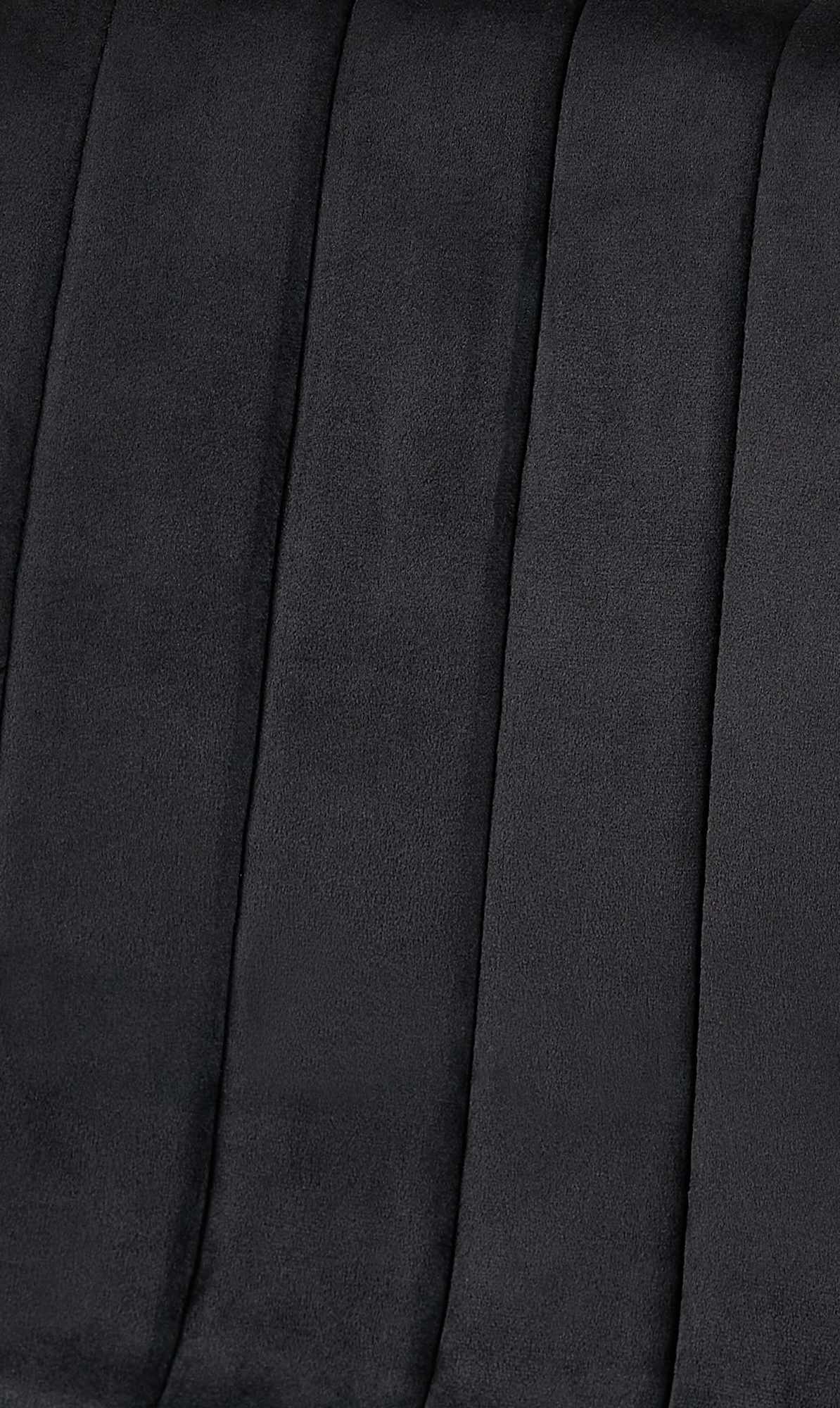 Set van 4 Dijon Eetkamerstoelen zwart,Fluweel schwarz