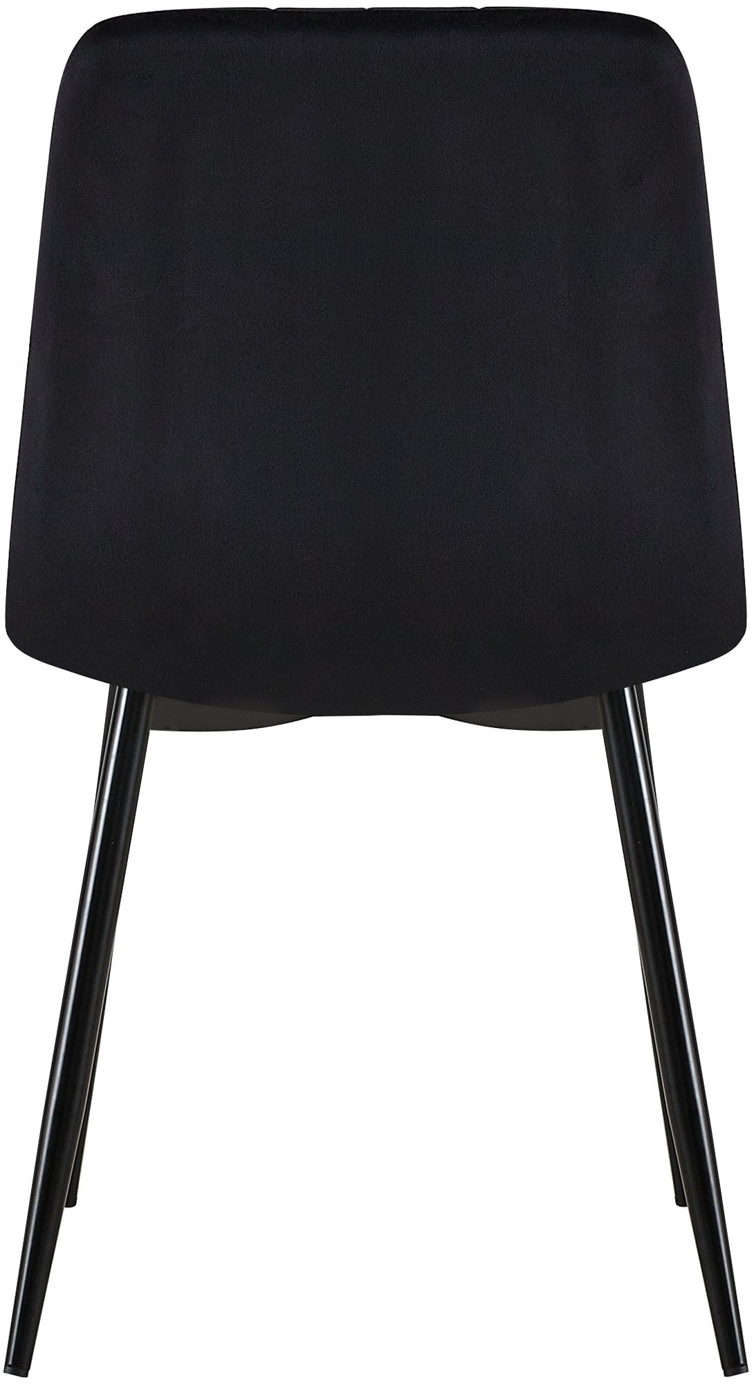 Set van 4 Dijon Eetkamerstoelen zwart,Fluweel schwarz