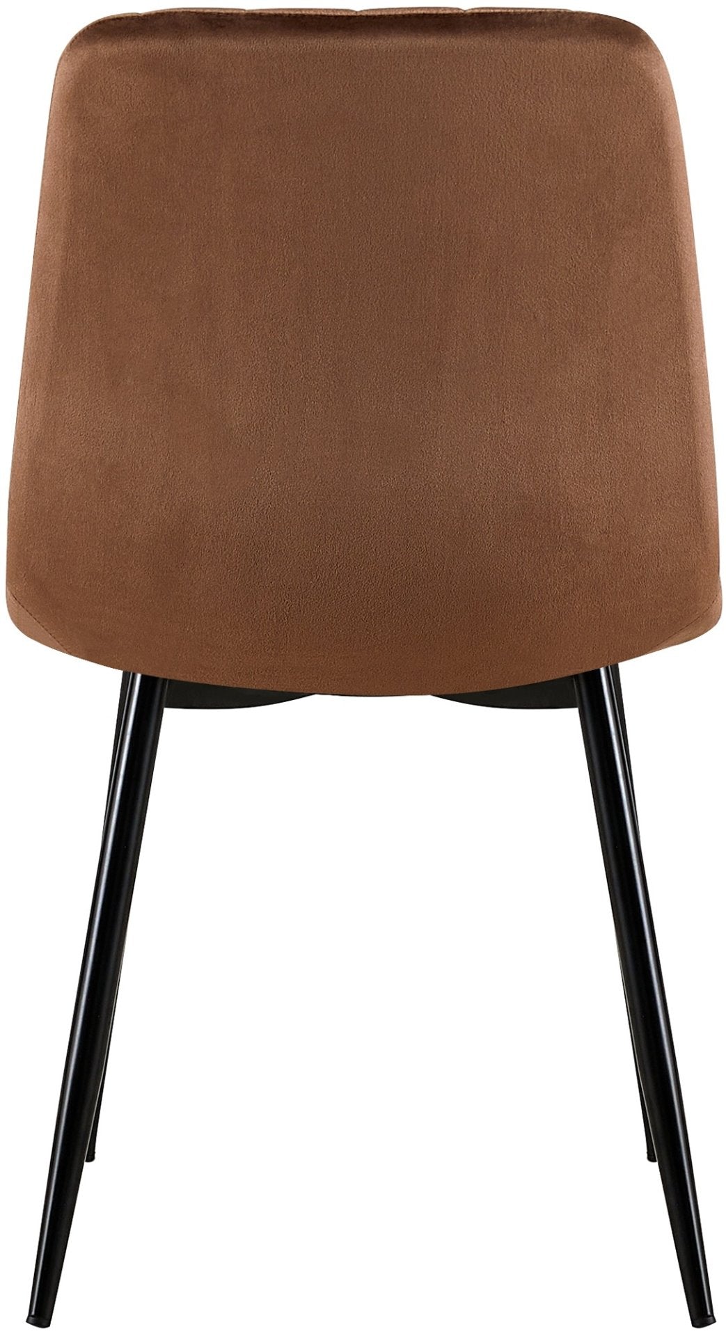 Set van 4 Dijon Eetkamerstoelen bruin,Fluweel braun