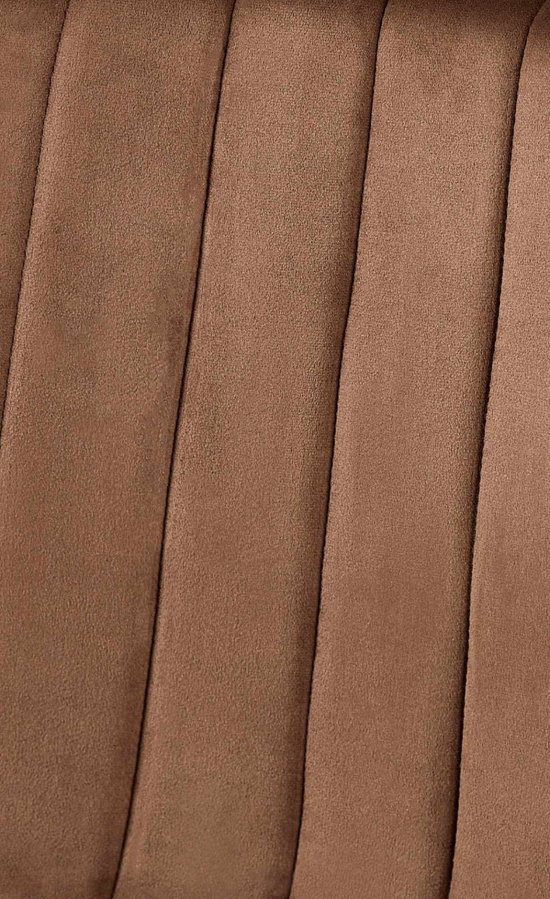 Set van 4 Dijon Eetkamerstoelen bruin,Fluweel braun