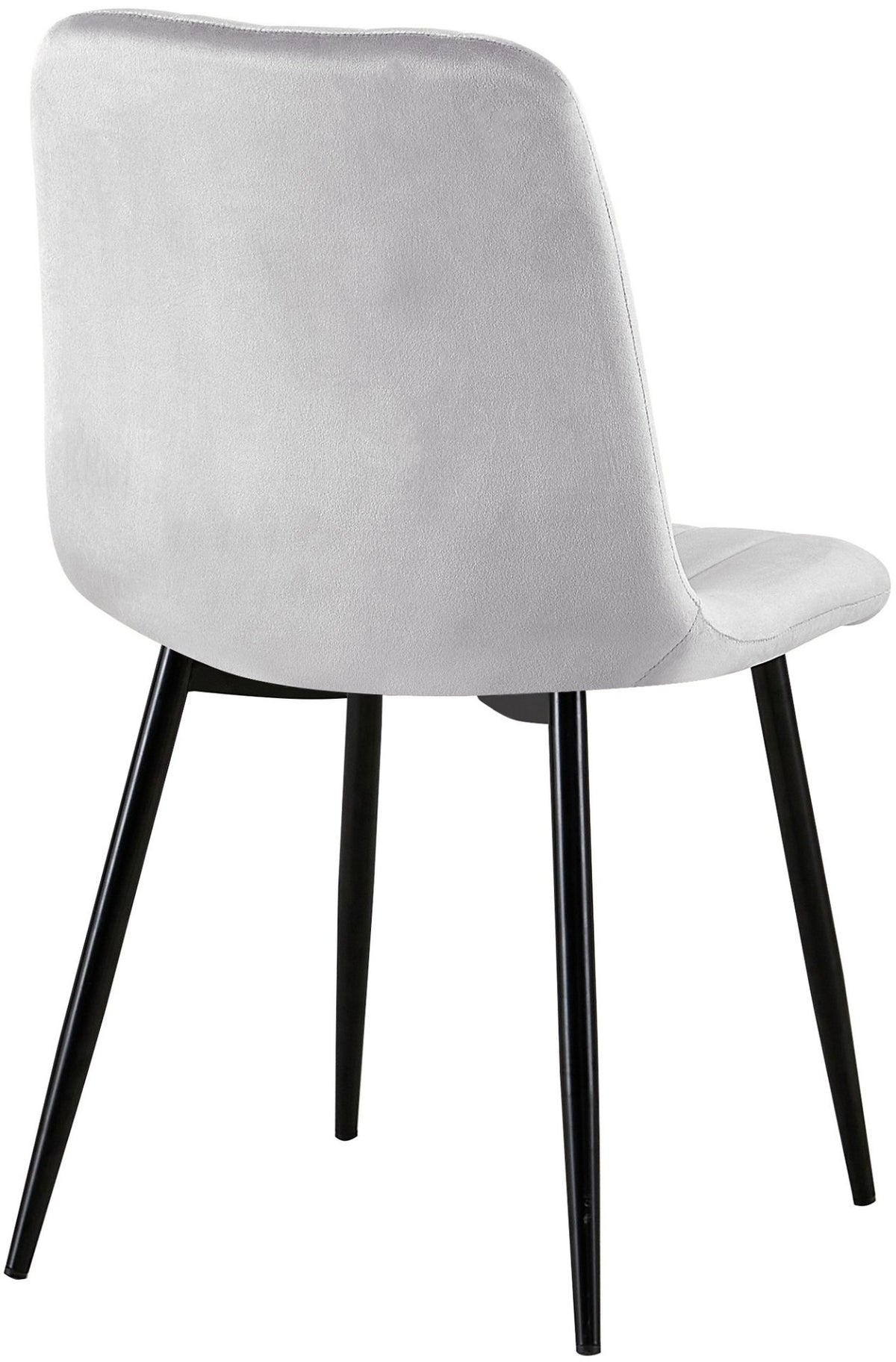 Set van 4 Dijon Eetkamerstoelen grijs,Fluweel grau