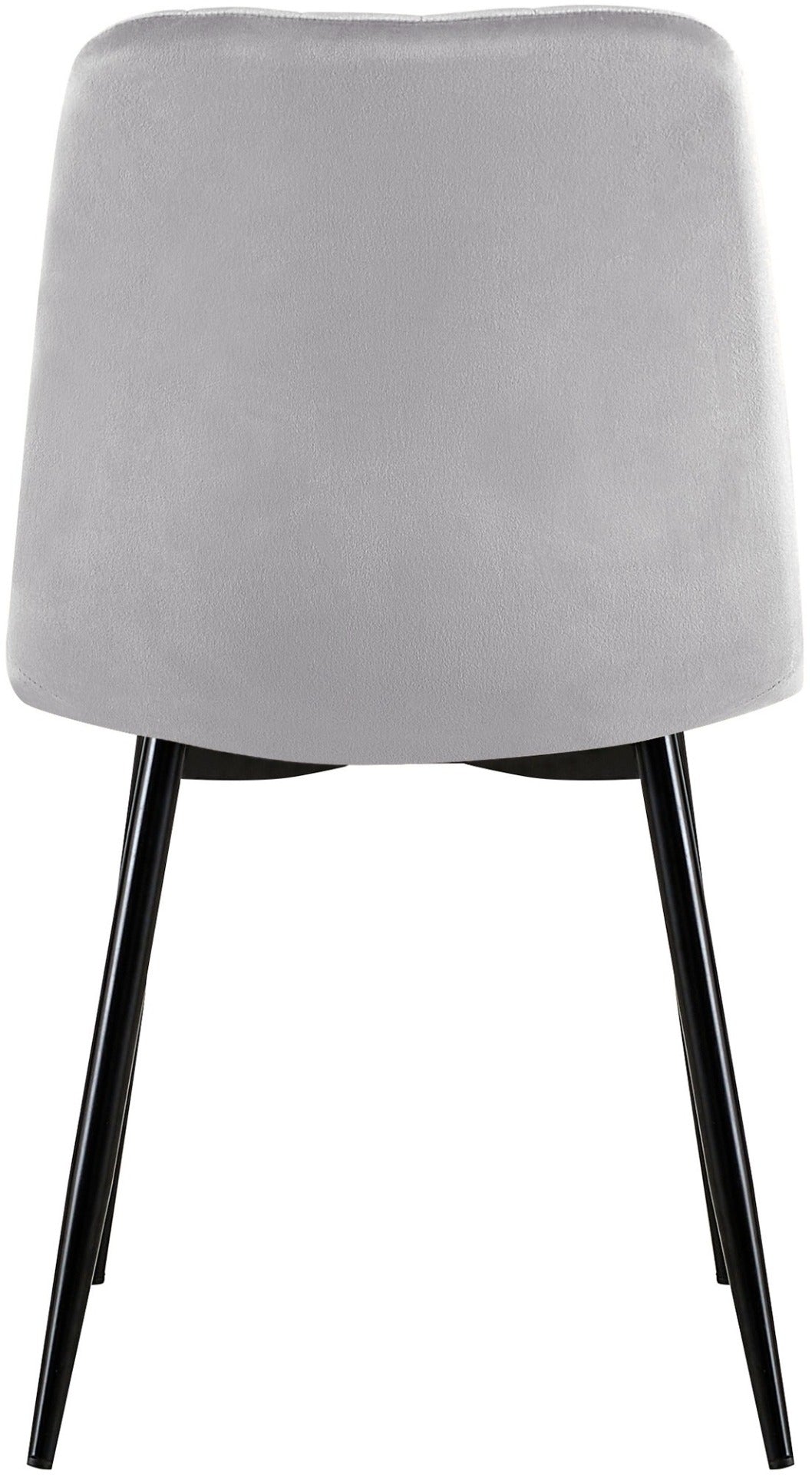 Set van 4 Dijon Eetkamerstoelen grijs,Fluweel grau