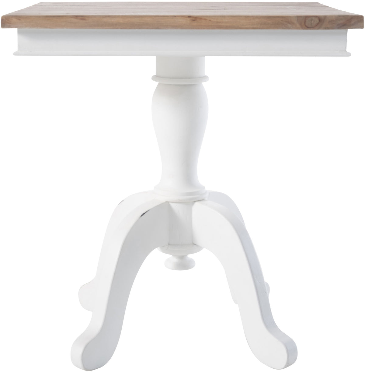 Bijzettafel Goa natura/wit,50 cm natura/weiß