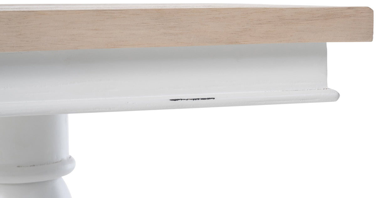 Bijzettafel Goa natura/wit,70 cm natura/weiß