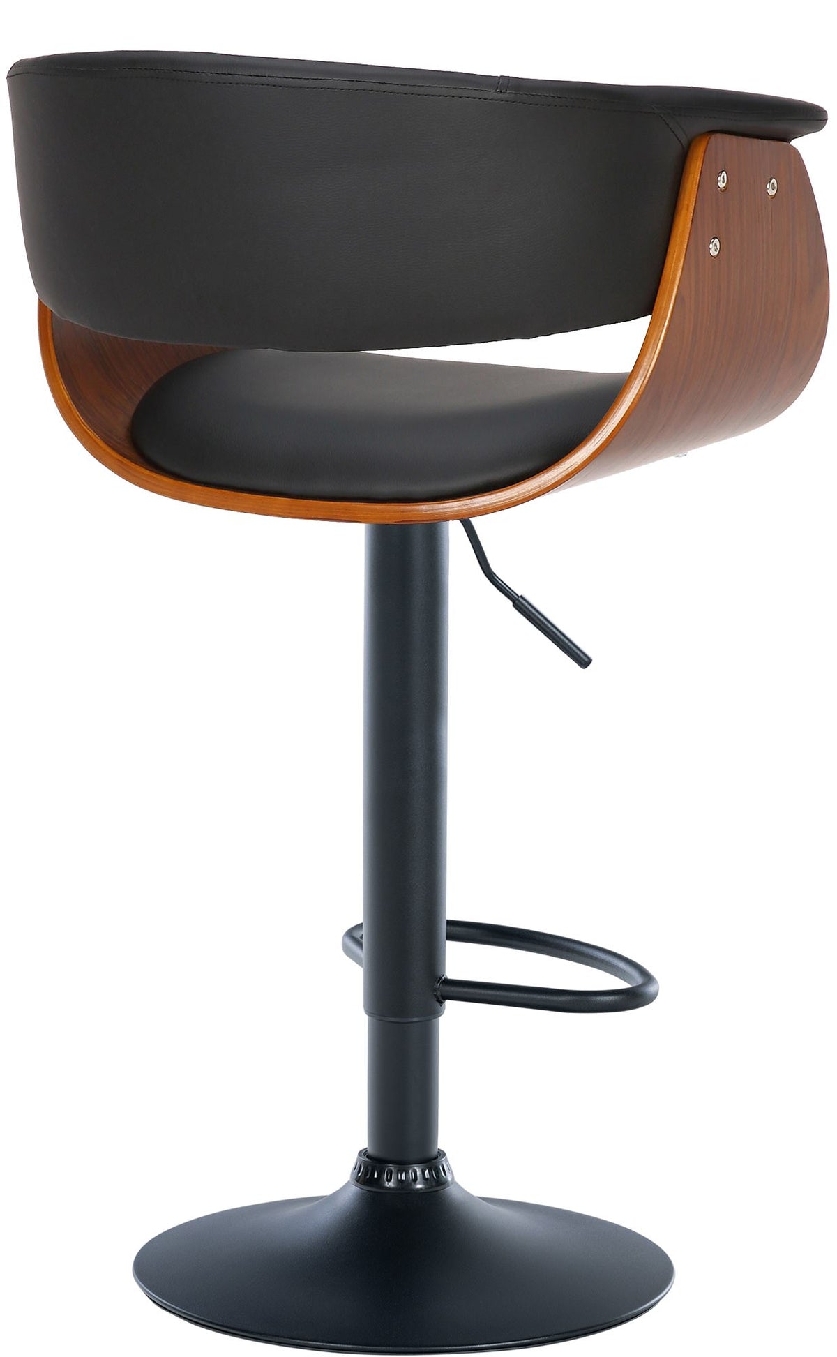Set van 2 barkrukken Vestal walnoot/zwart,Kunstleer walnuss/schwarz