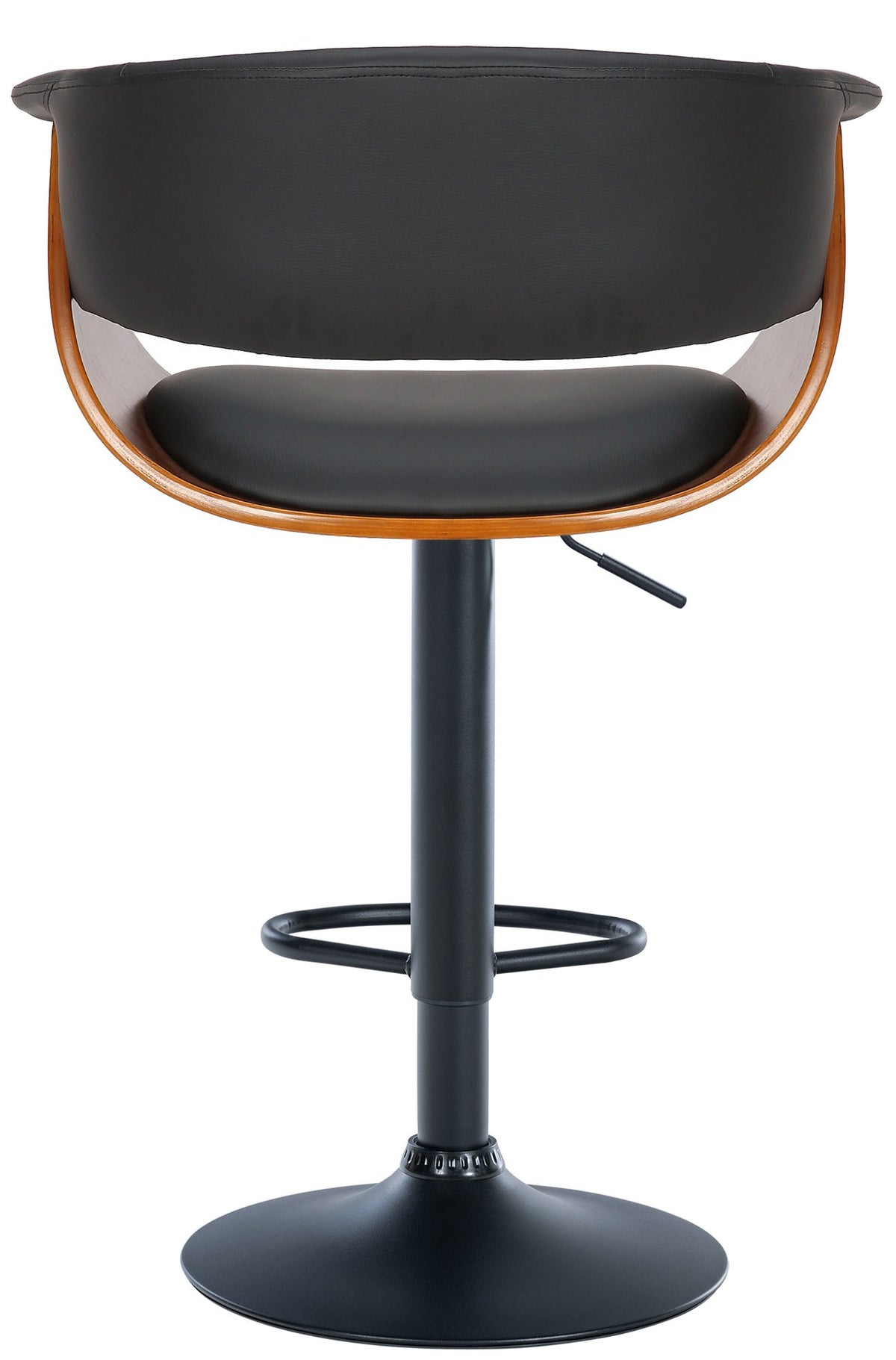 Set van 2 barkrukken Vestal walnoot/zwart,Kunstleer walnuss/schwarz