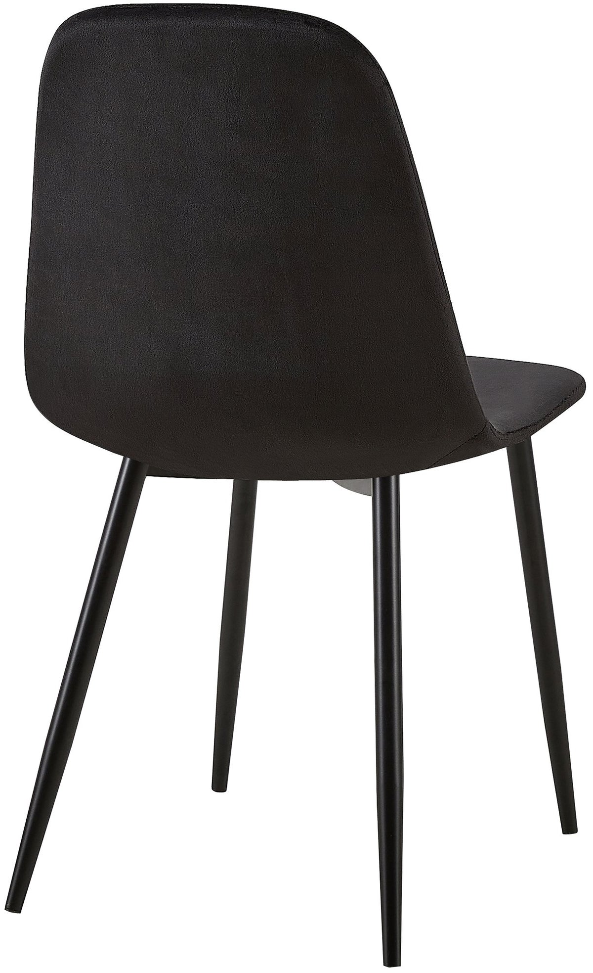 Set van 4 eetkamerstoelen Giverny zwart,Fluweel schwarz