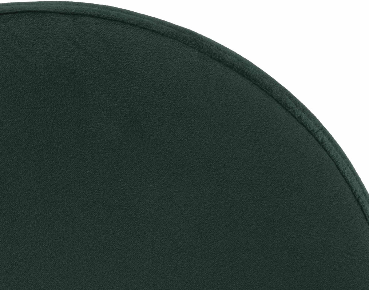 Set van 2 barkrukken Ponte fluweel groen,Metaal in chroomoptiek grün