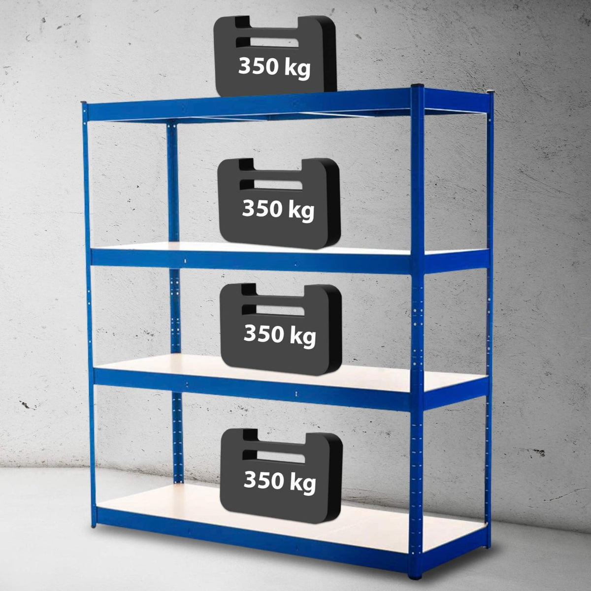 Stelling 160x60x180 cm blauw blau
