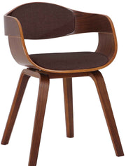 Bezoekersstoel Kingston Stof walnoot/bruin walnuss/braun