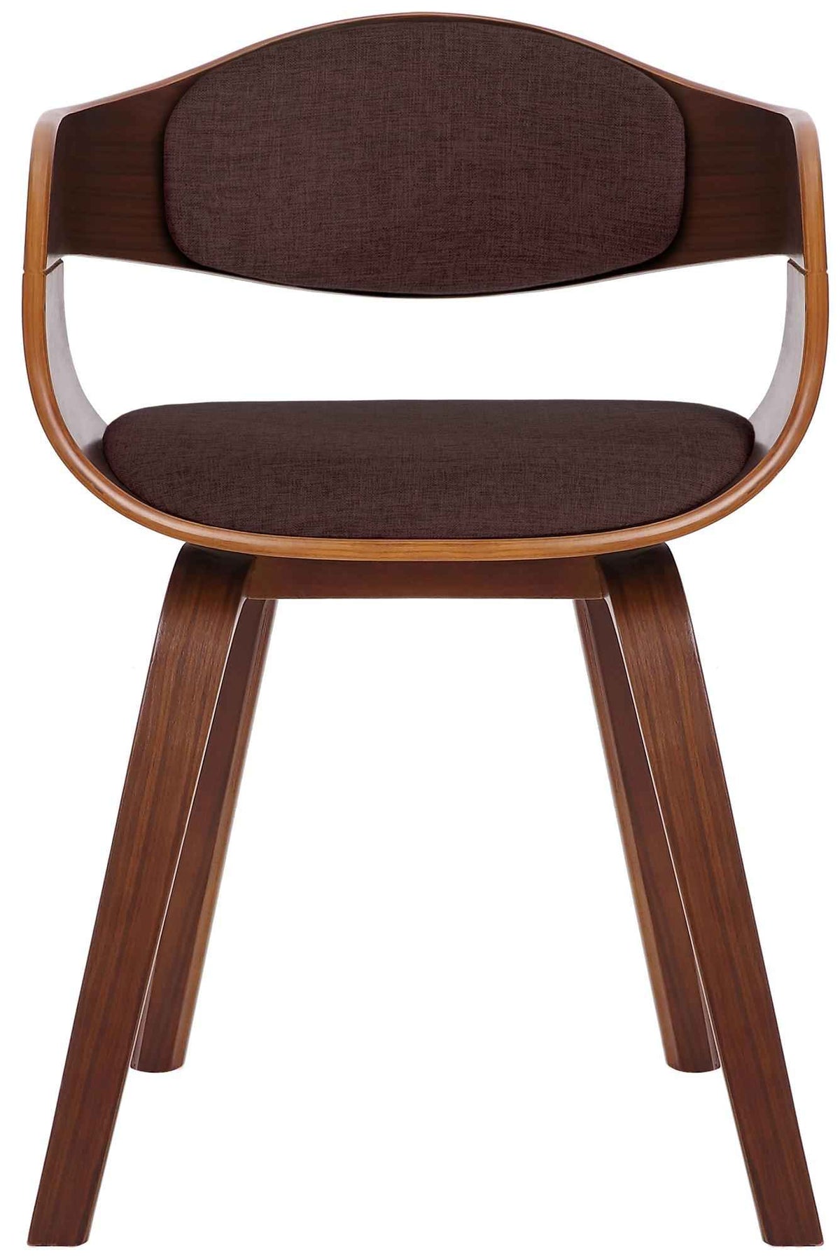 Bezoekersstoel Kingston Stof walnoot/bruin walnuss/braun