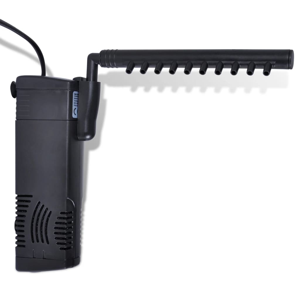 vidaXL Aquariumfilterpomp met actief koolstof 300 L/u