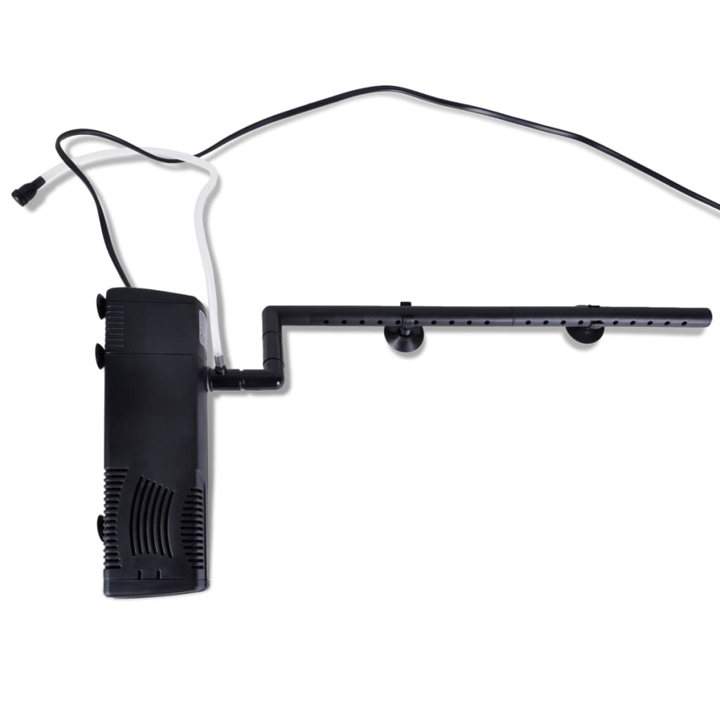 vidaXL Aquariumfilterpomp met actief koolstof 300 L/u