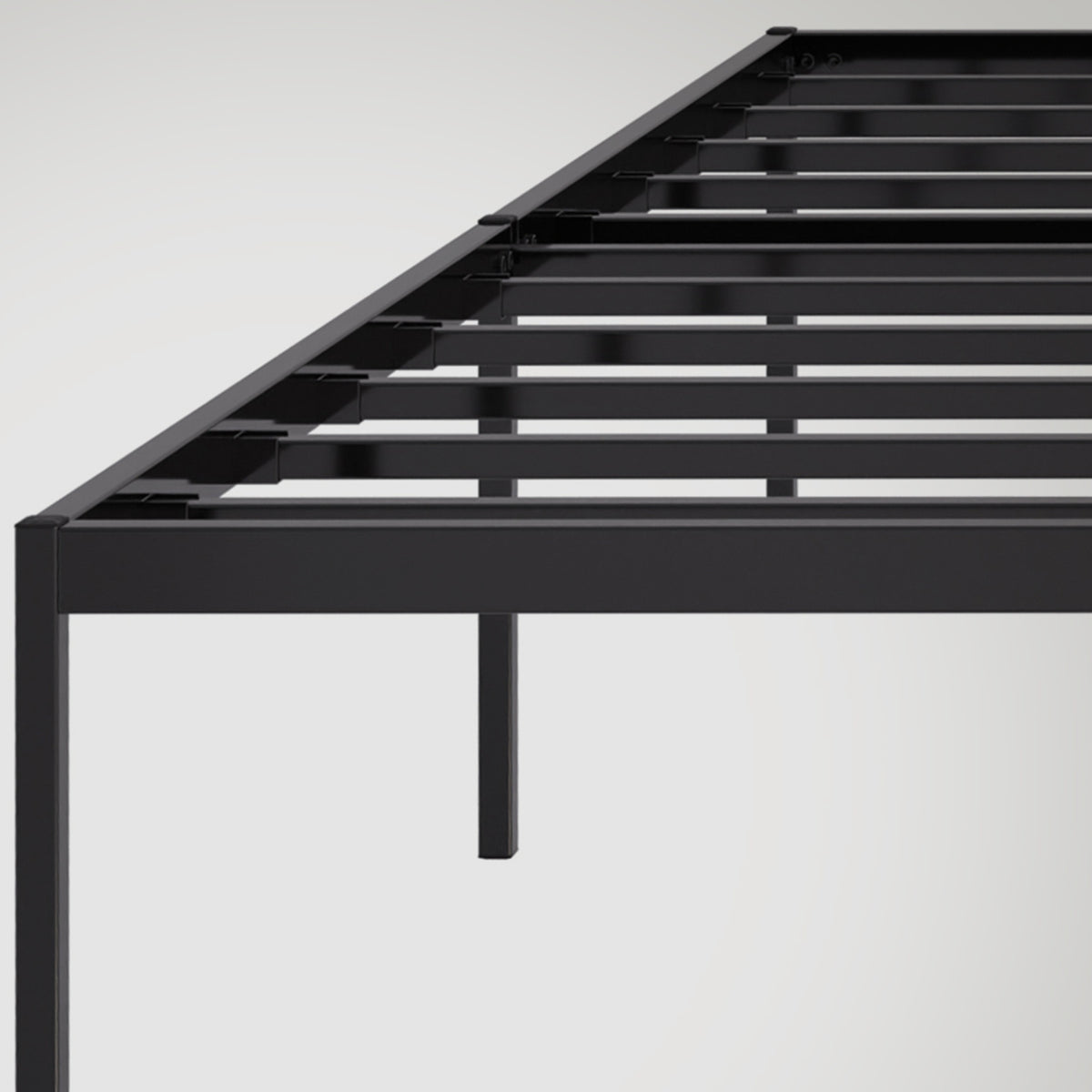 Metalen bed Fargo zwart,200x200x42 cm schwarz