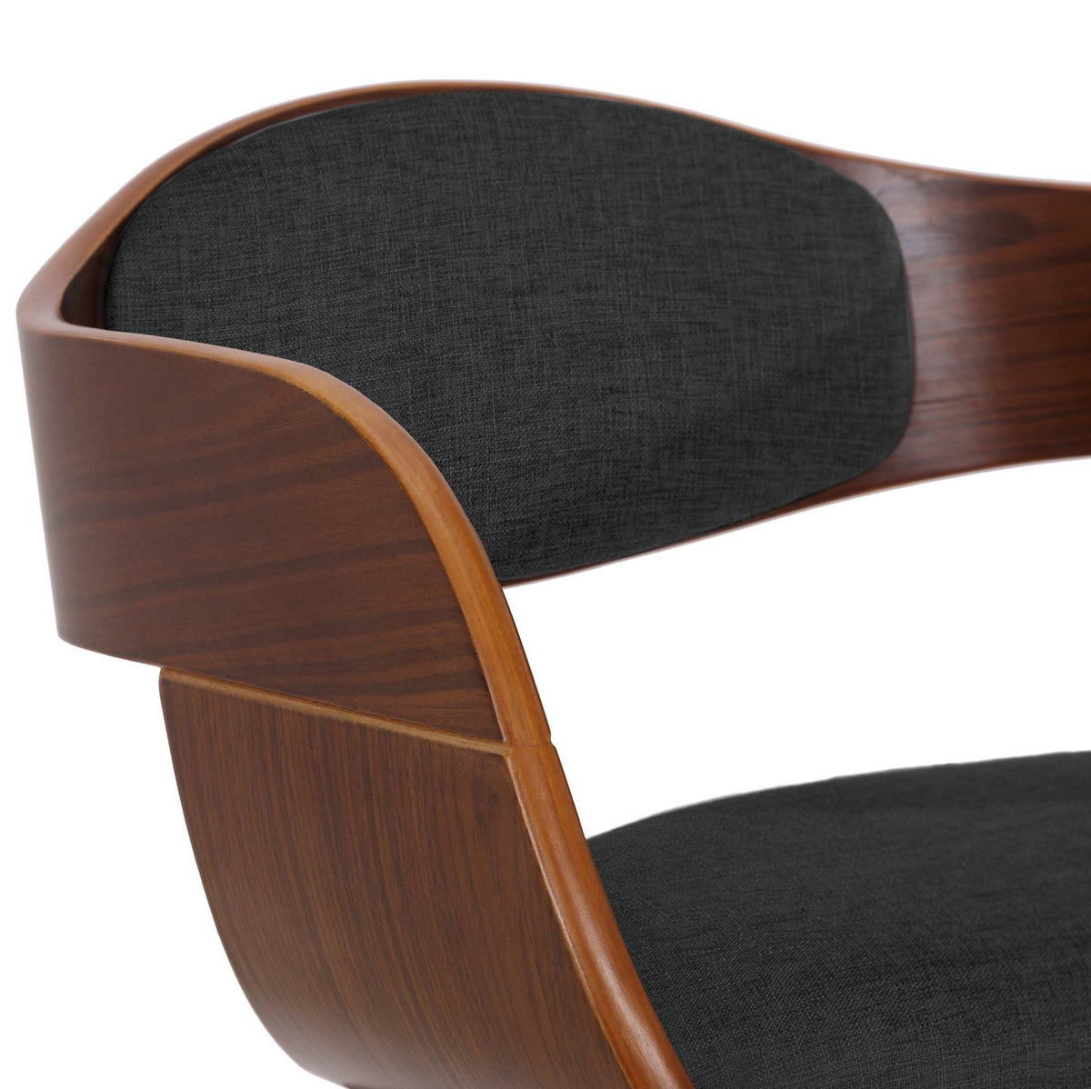 Set van 2 Kingston eetkamerstoelen Stof walnoot/donkergrijs walnuss/dunkelgrau