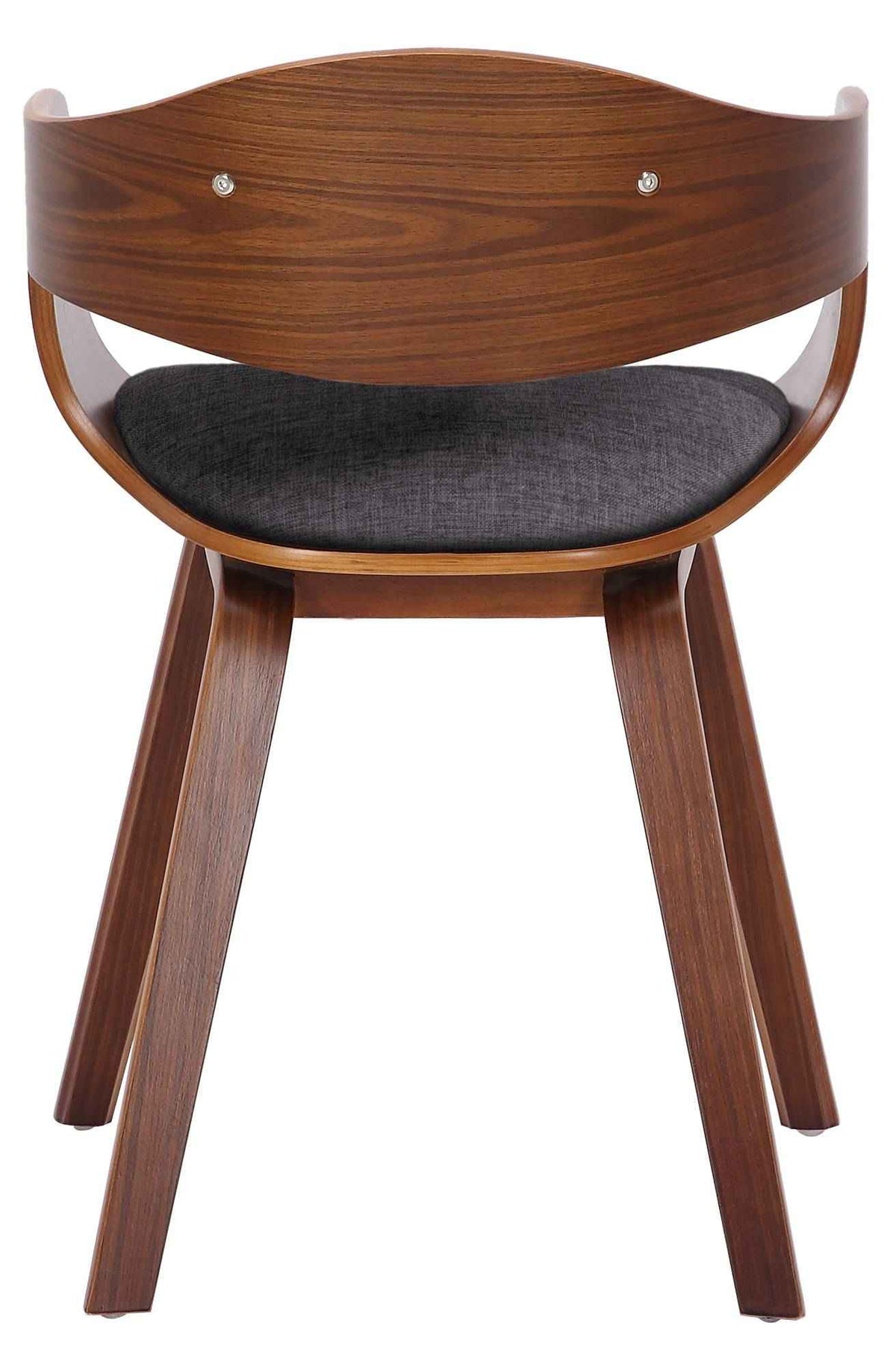 Set van 2 Kingston eetkamerstoelen Stof walnoot/lichtgrijs walnuss/hellgrau