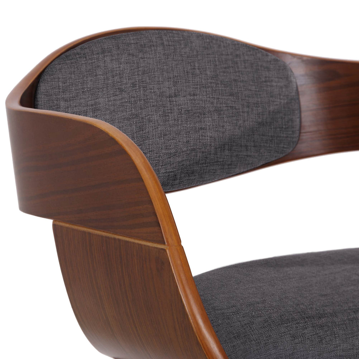 Set van 2 Kingston eetkamerstoelen Stof walnoot/lichtgrijs walnuss/hellgrau